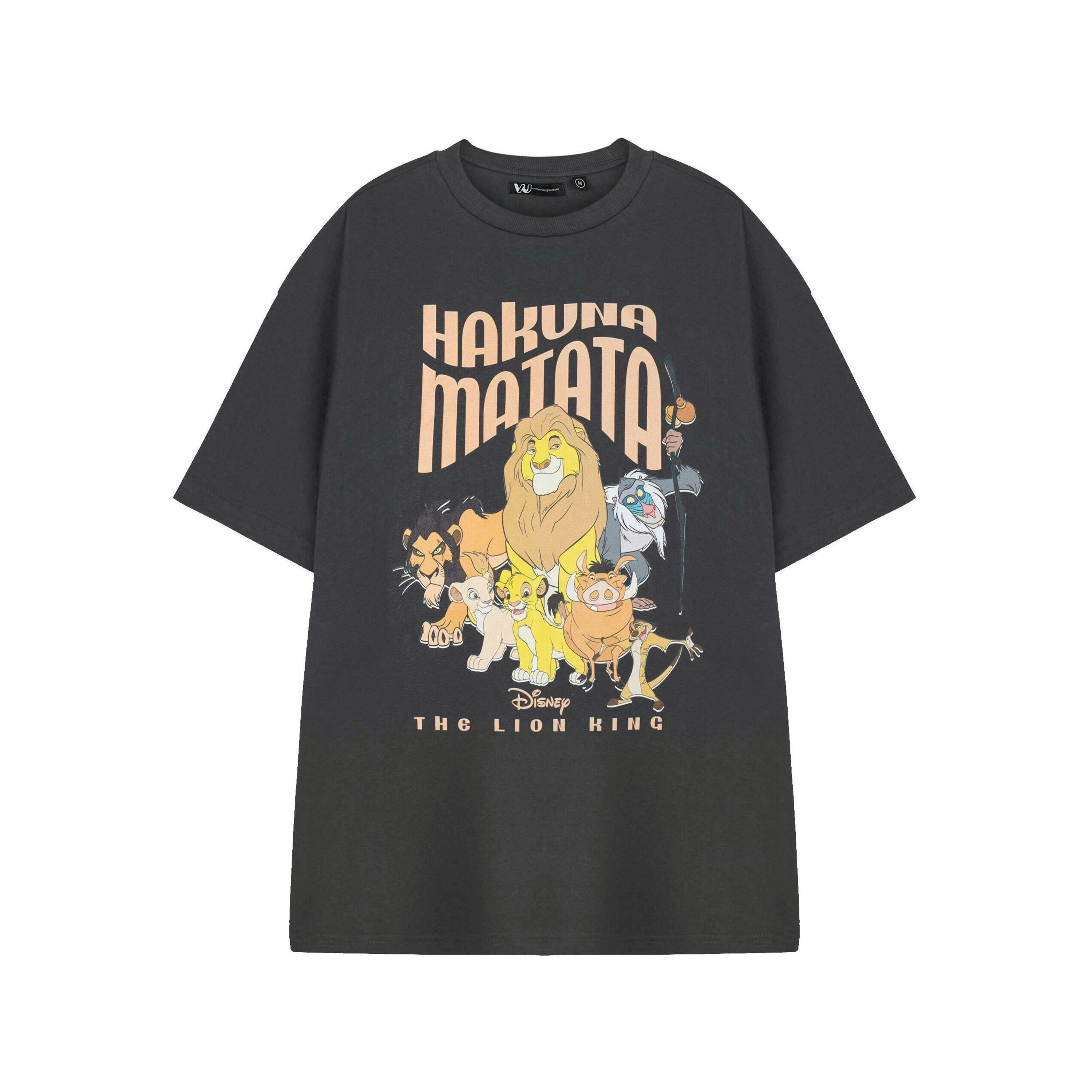 Disney Womens Grey Hakuna Matata Short Sleeved T-Shirt by Vanilla Underground , view 1 of 6