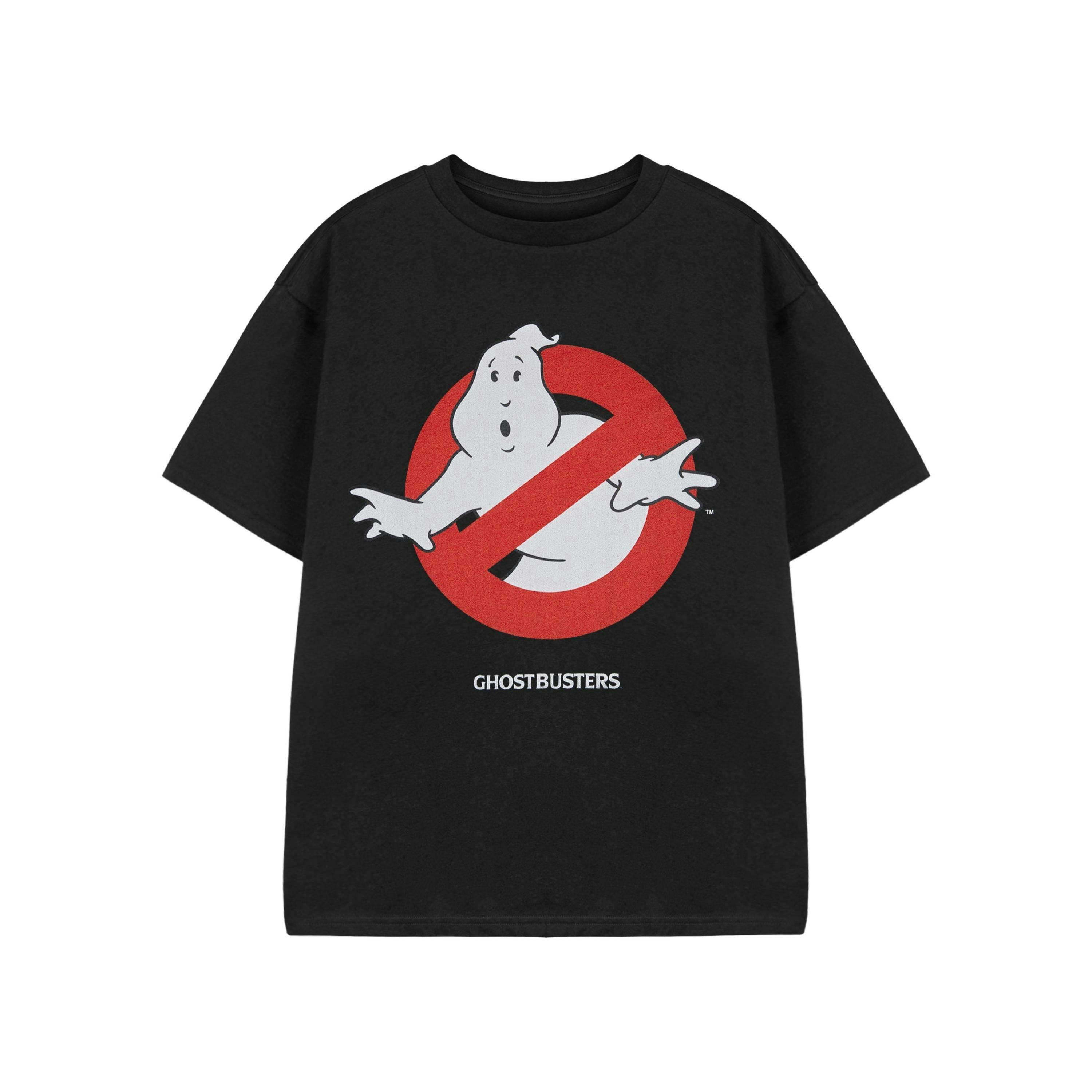 Ghostbusters Unisex Black Classic Logo Short Sleeved T-Shirt by Vanilla Underground , view 1 of 3