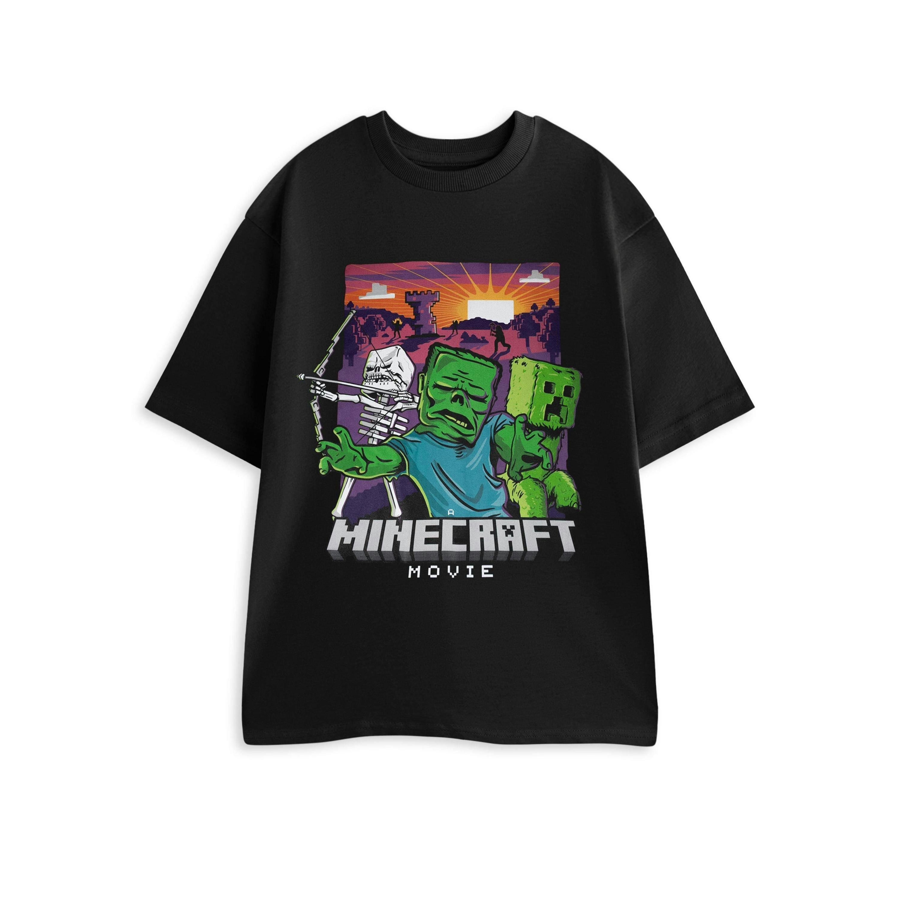 Minecraft Mens Black Zombie Short Sleeved T-Shirt by Vanilla Underground , view 1 of 4