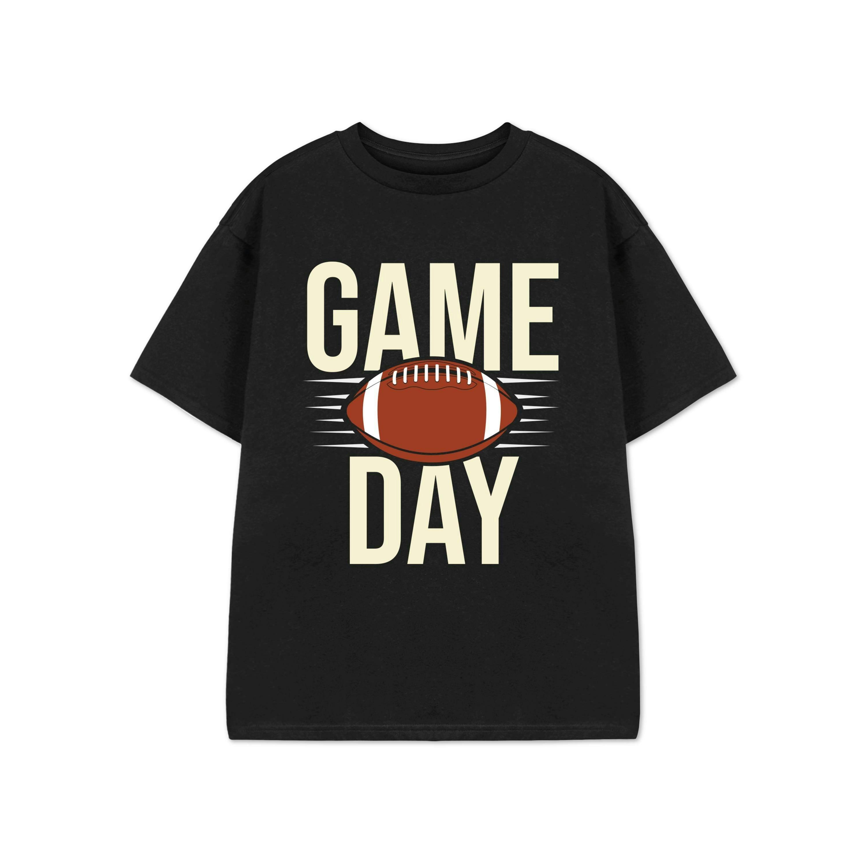Show Me The Merch Unisex Kids Black Game Day Short Sleeved T-Shirt by Vanilla Underground , view 1 of 1