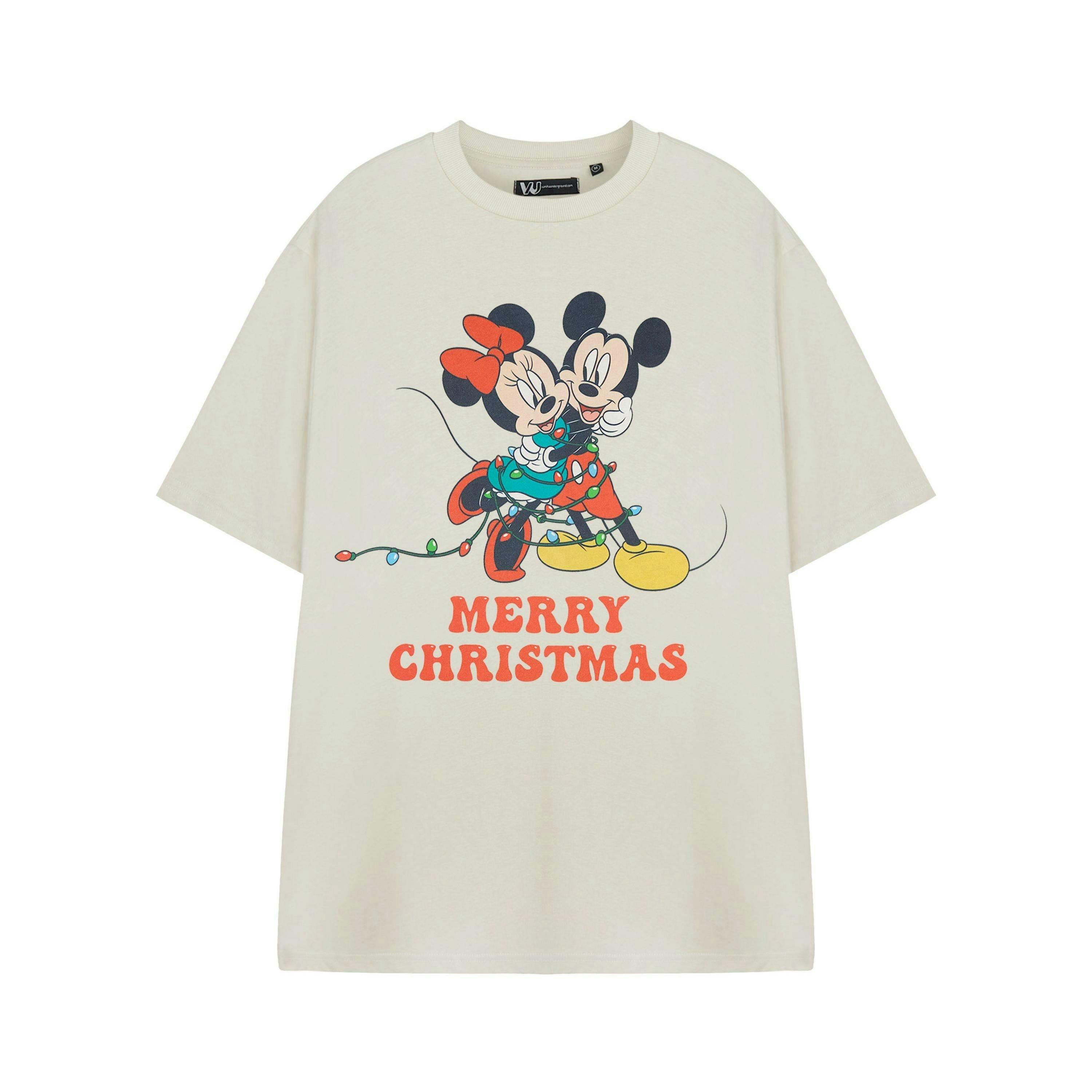 Disney Womens Beige All Tied Up Short Sleeved T-Shirt by Vanilla Underground , view 1 of 3