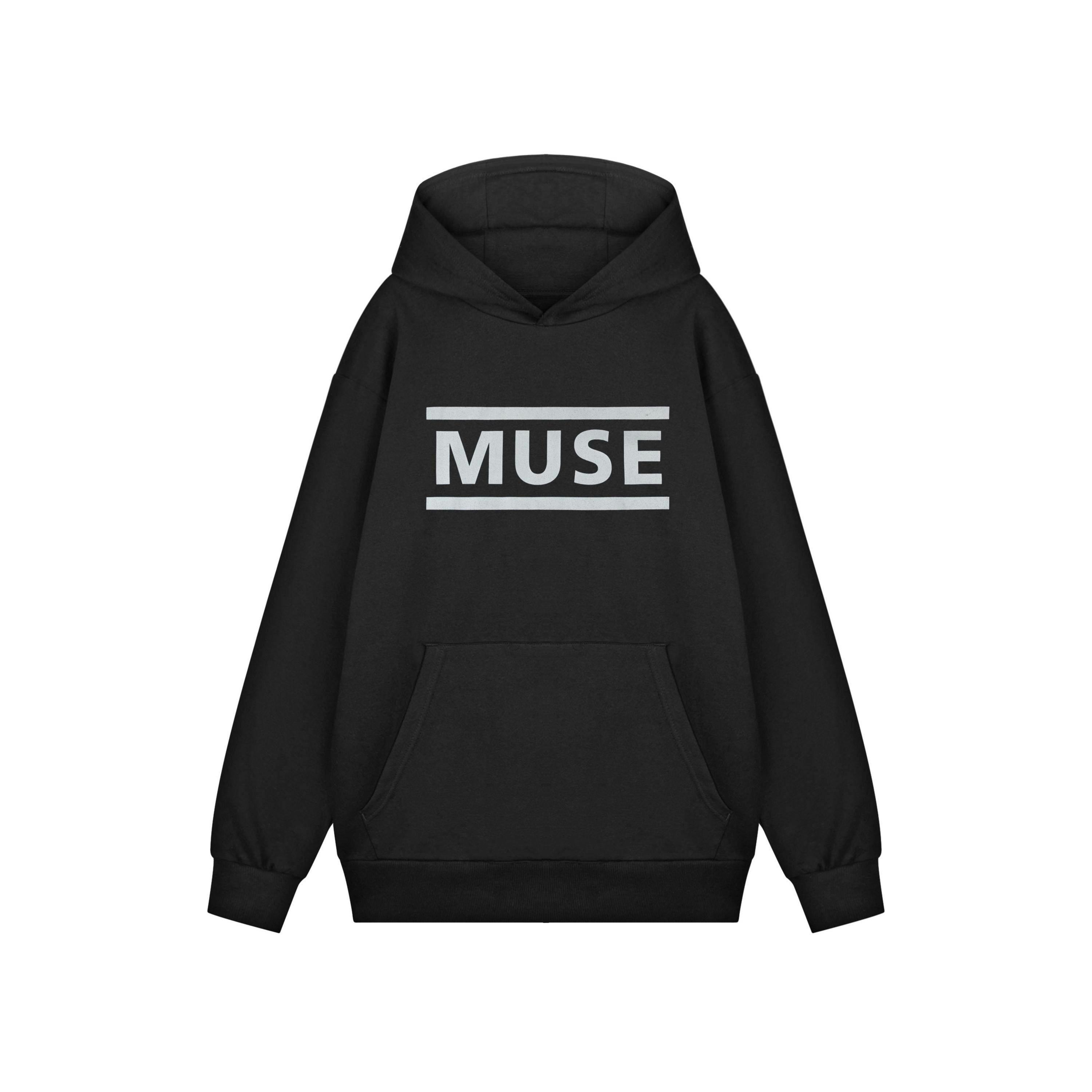 Muse Unisex Black Logo Hoodie by Vanilla Underground , view 1 of 3