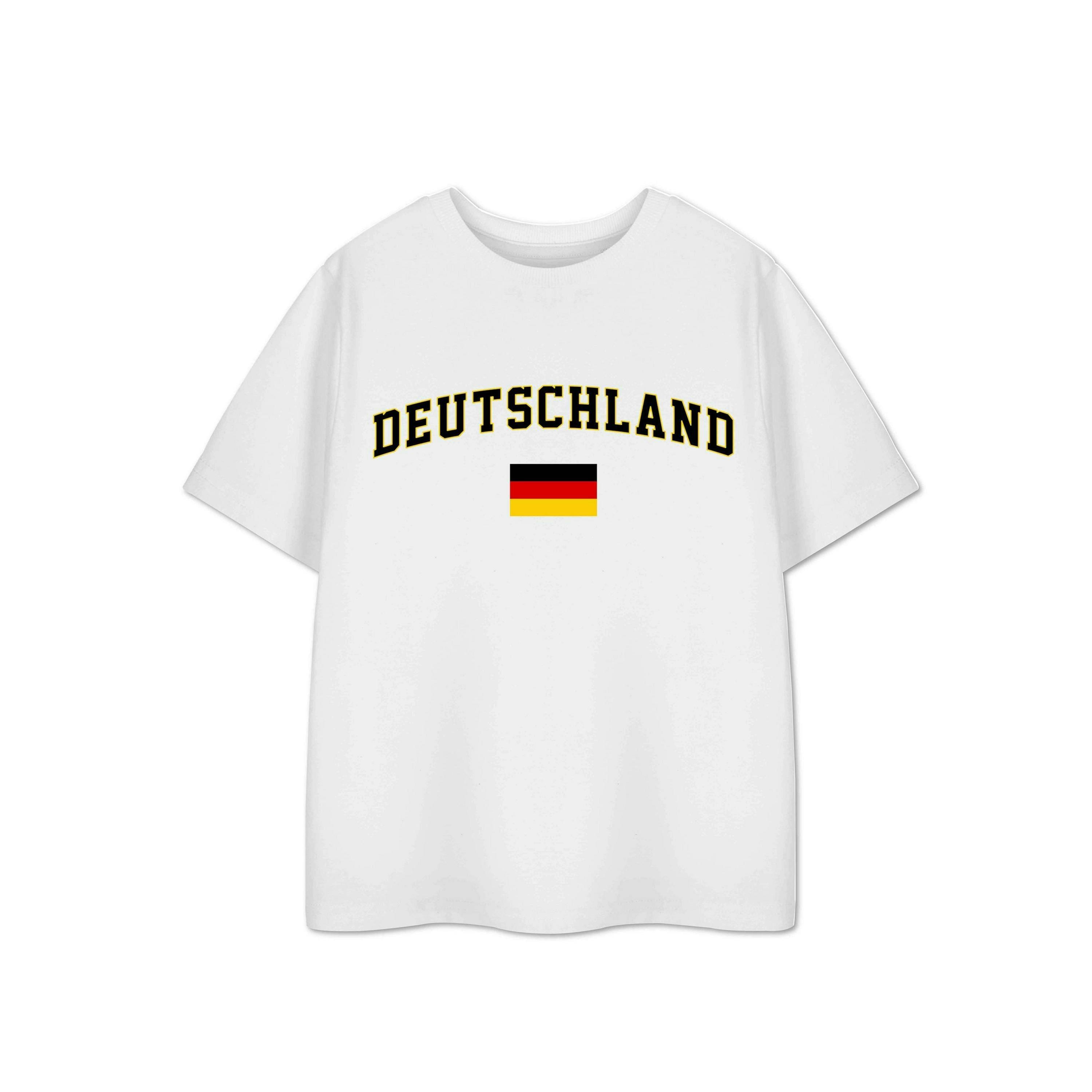 Show Me The Merch Unisex Kids White Germany Short Sleeved T-Shirt by Vanilla Underground , view 1 of 1
