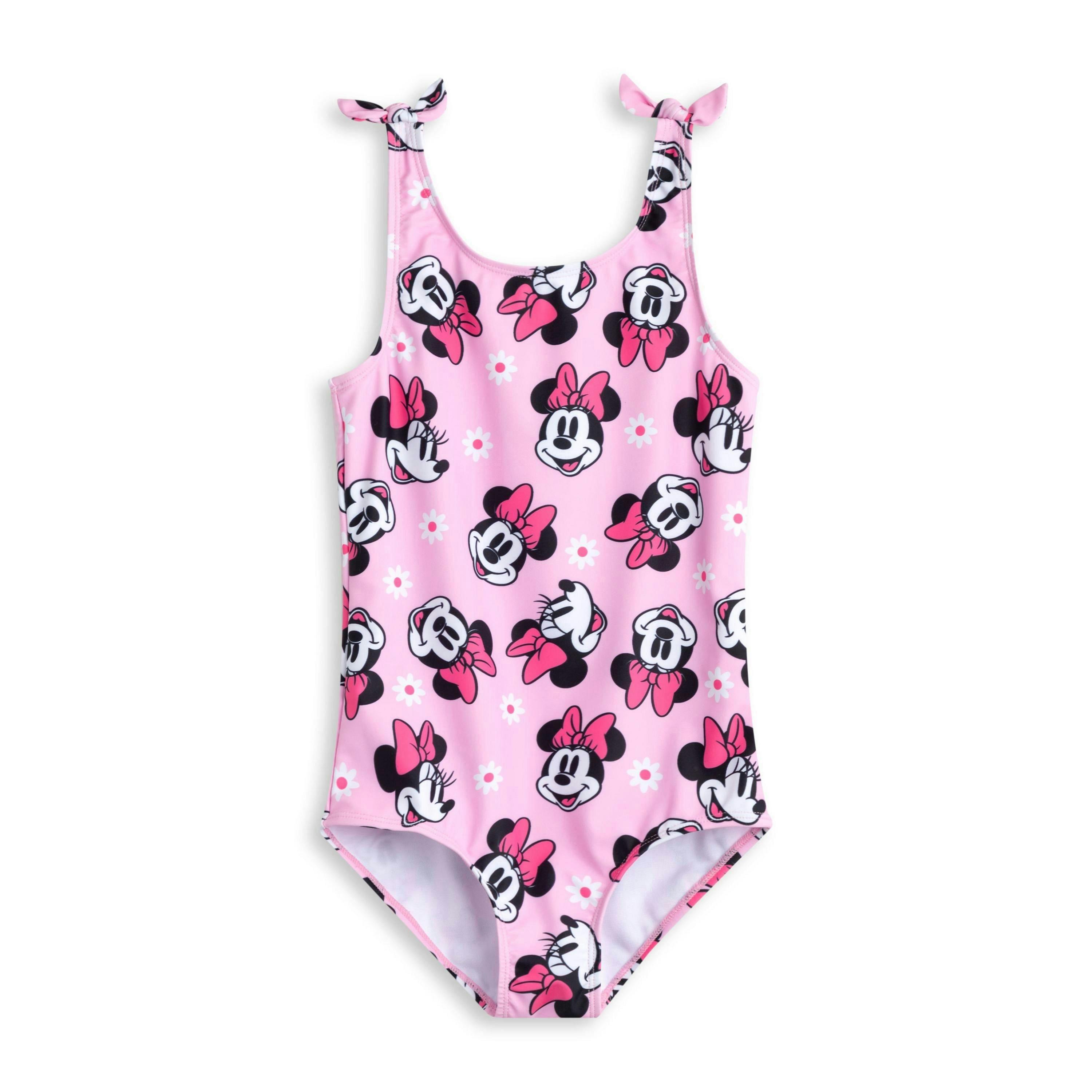Disney Girls Pink Minnie Mouse 1 Piece Swimming Costume by Vanilla Underground , view 1 of 6