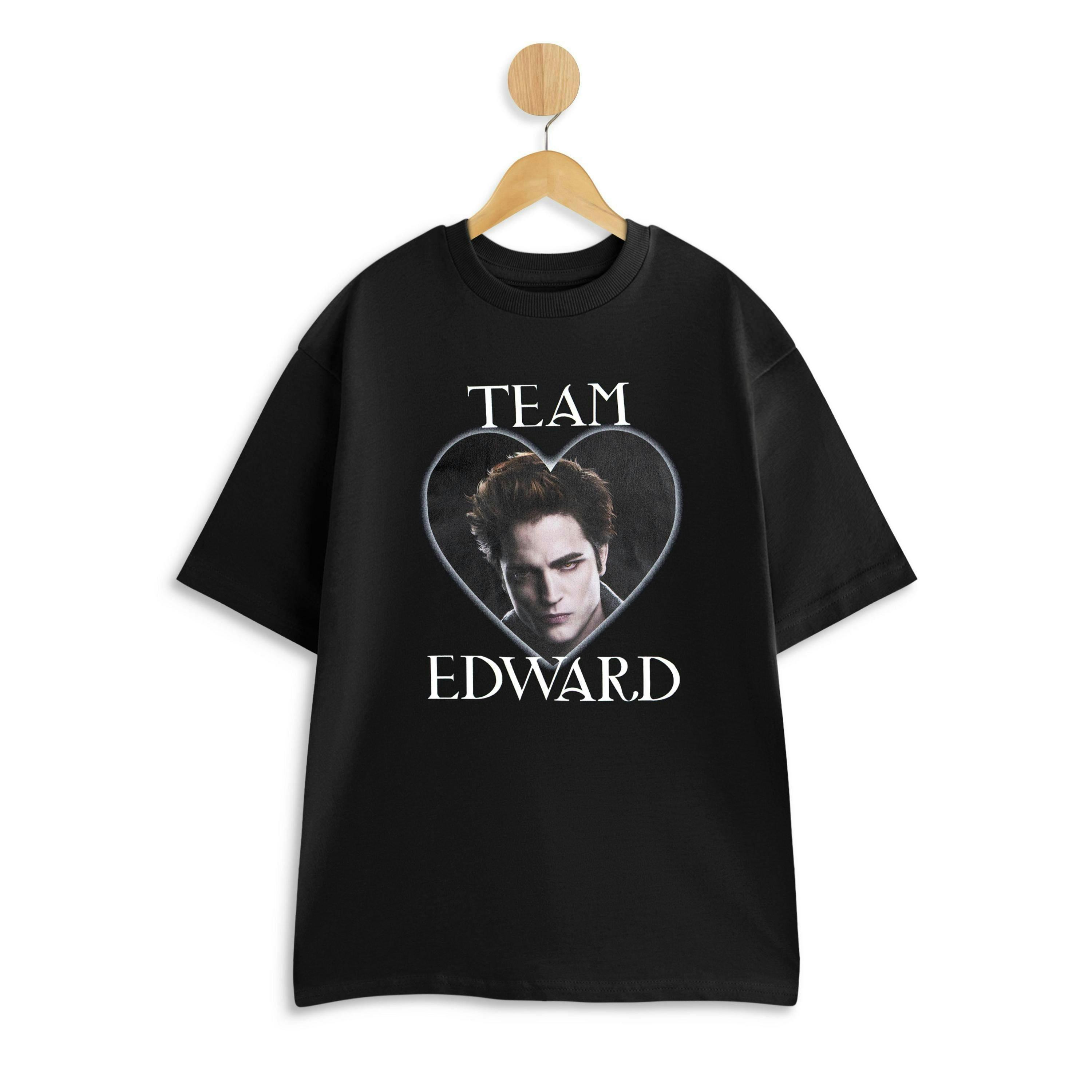 Twilight Womens Black Team Edward Short Sleeved T-Shirt by Vanilla Underground , view 1 of 4