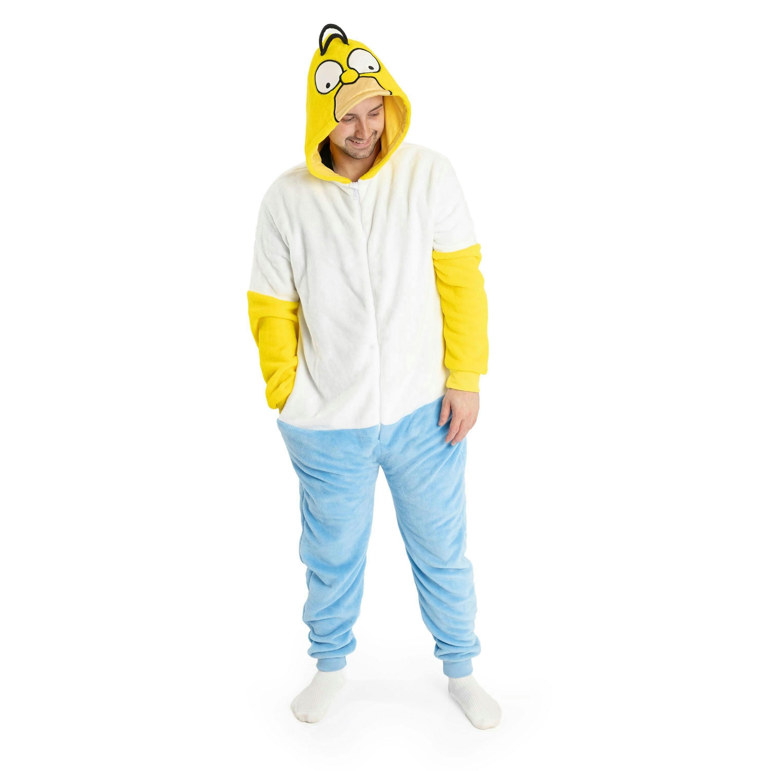 The Simpsons Mens Multicoloured Homer Onesie by Vanilla Underground , view 1 of 6