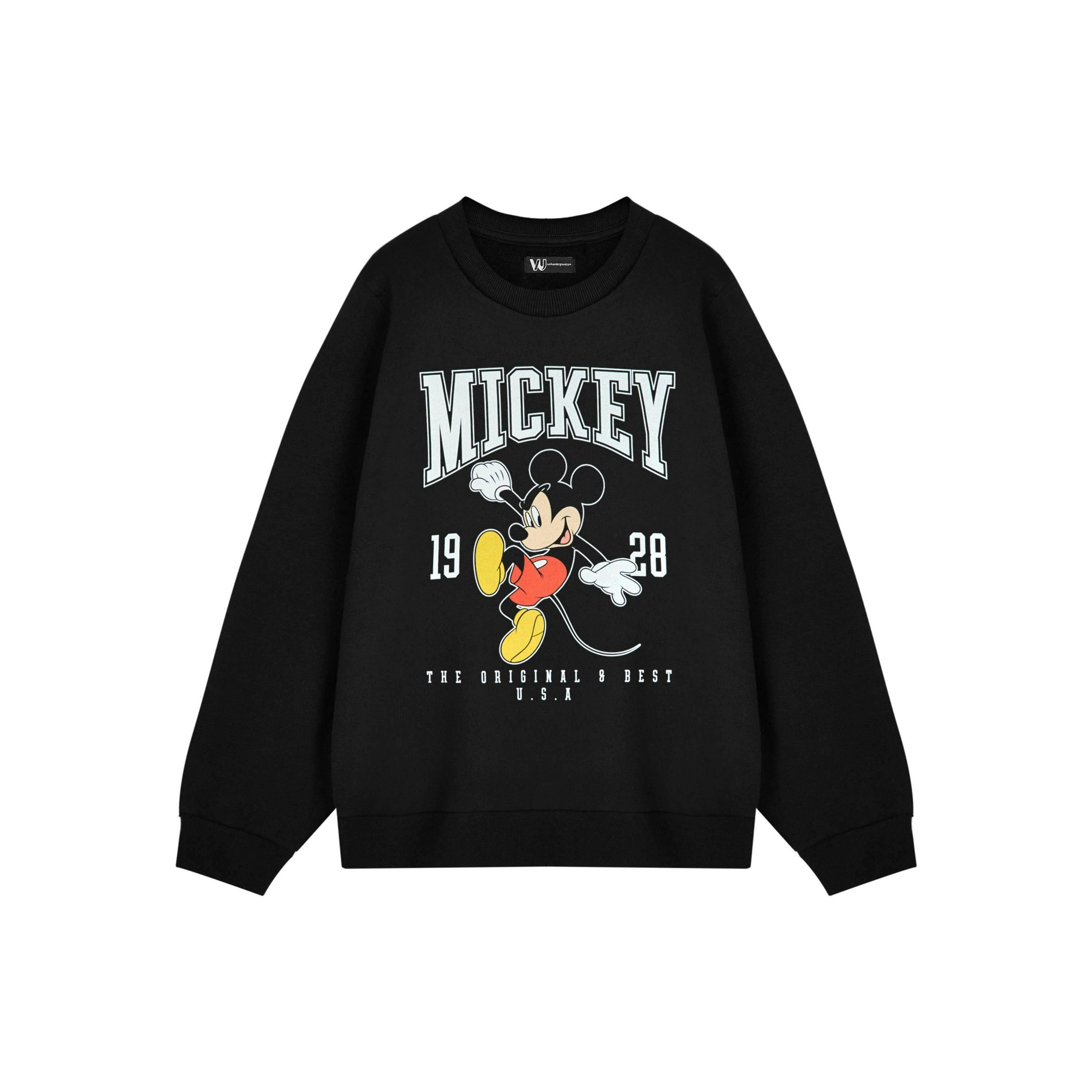 Disney Womens Black Mickey Mouse Sweatshirt by Vanilla Underground , view 1 of 3
