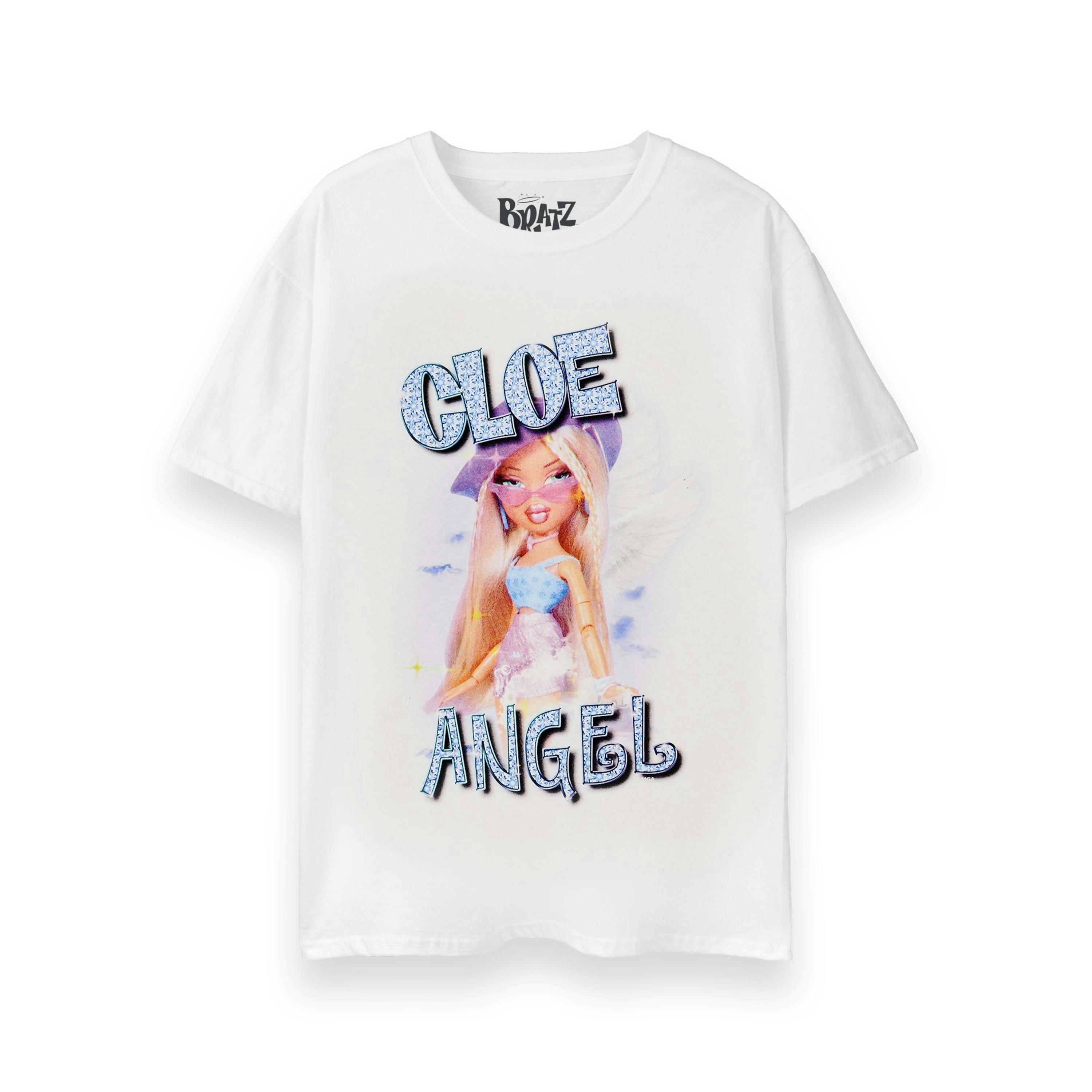 Bratz Womens White Cloe Short Sleeved T-Shirt by Vanilla Underground , view 1 of 6