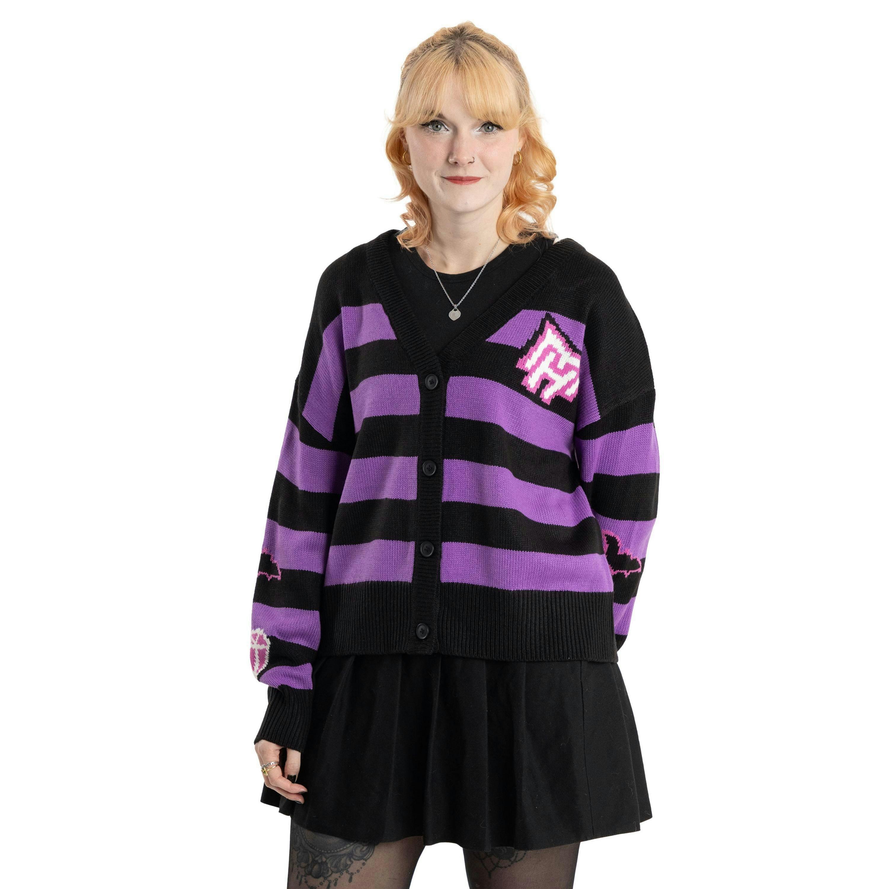Monster High Womens Purple Alumni Cardigan by Vanilla Underground , view 1 of 6
