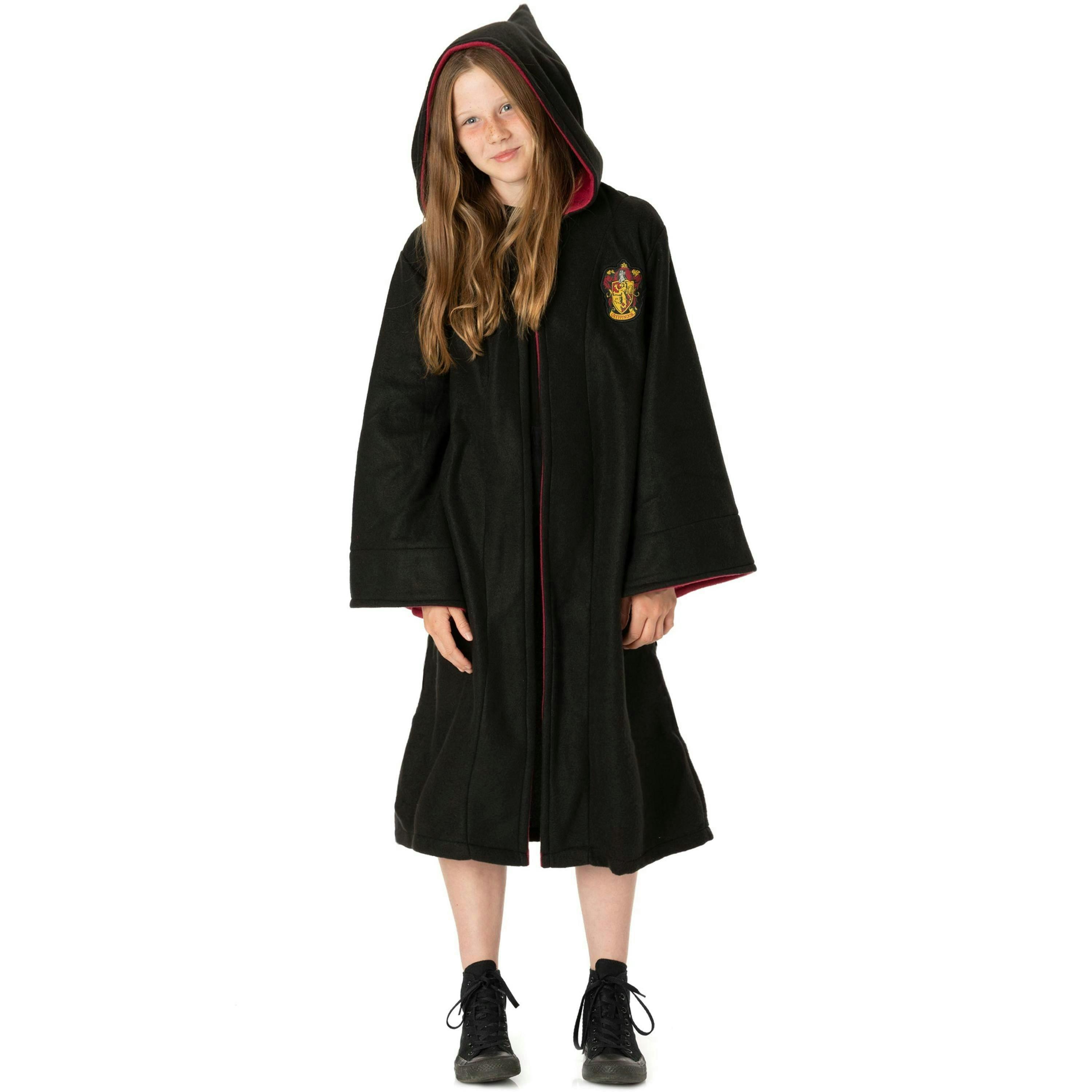 Harry Potter Unisex Kids Black Hogwarts House Crest Gown by Vanilla Underground , view 1 of 6