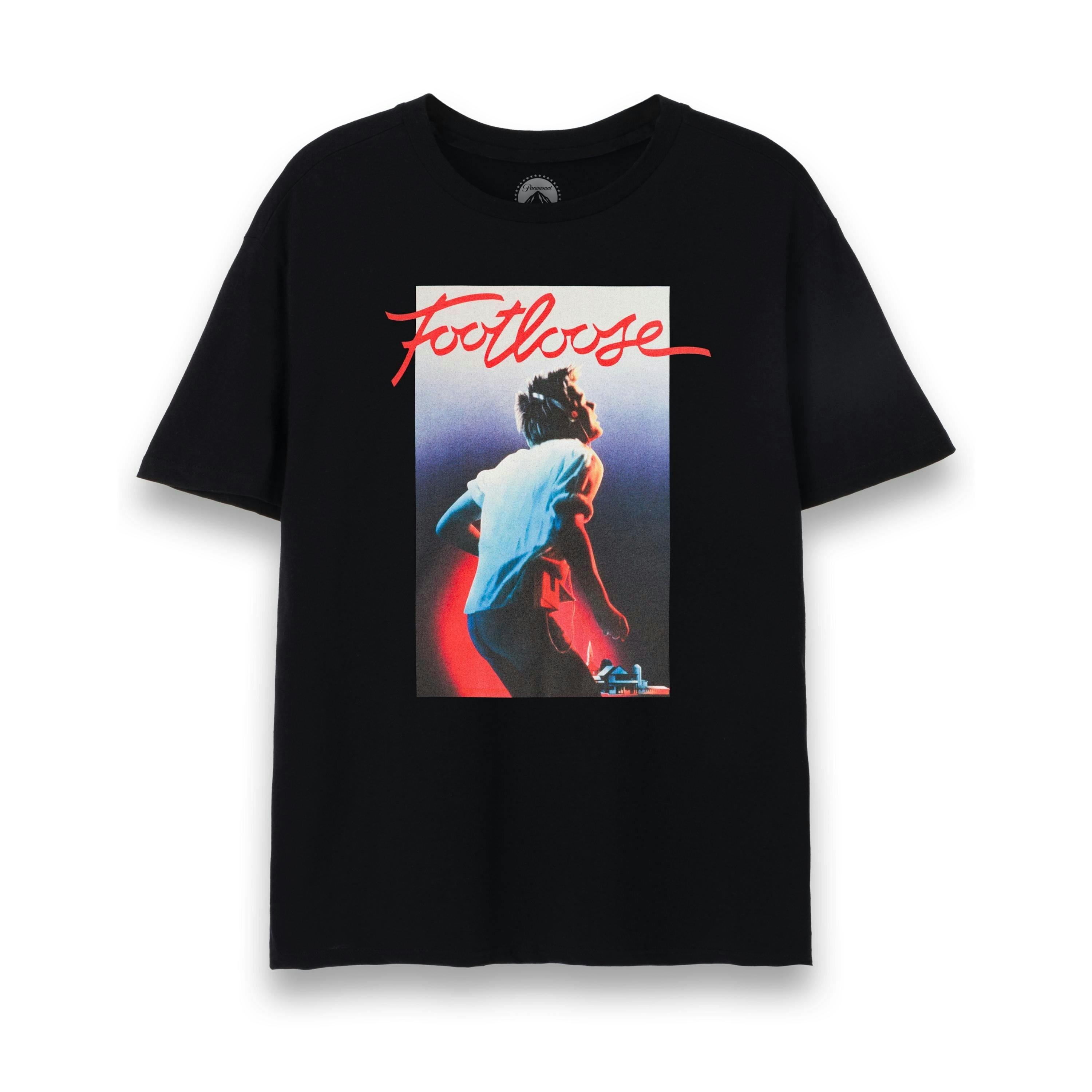 Footloose Womens Black Grahpic Print - Ren Short Sleeved T-Shirt by Vanilla Underground , view 1 of 6