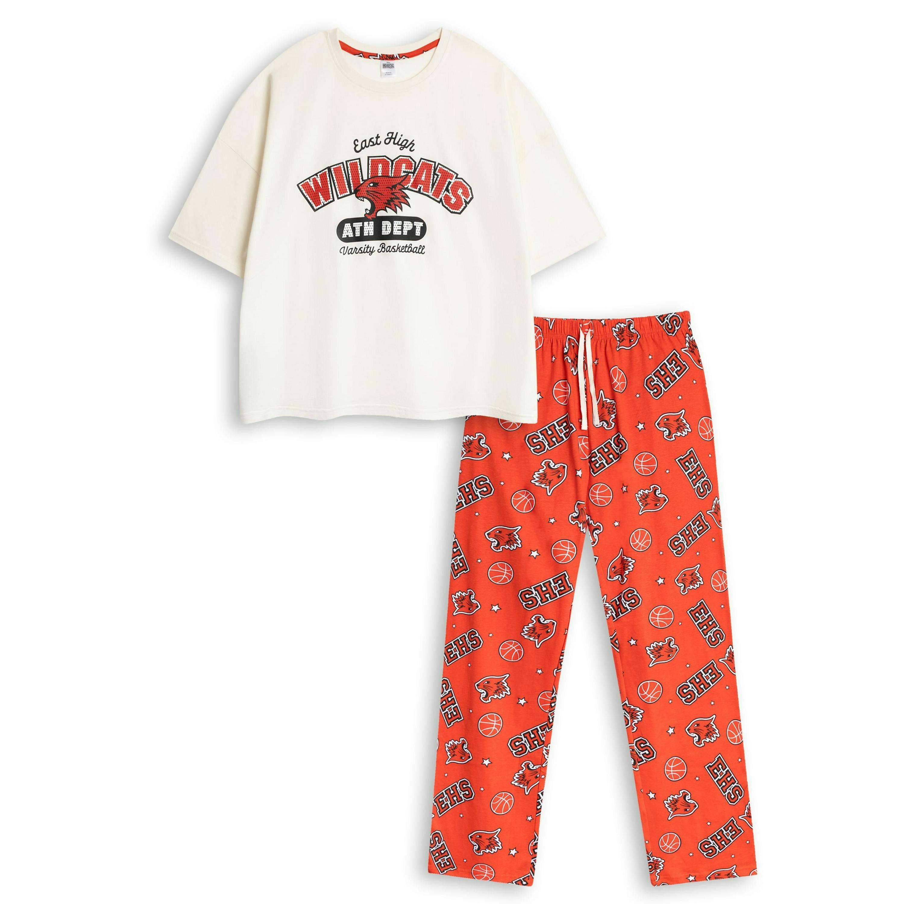 Disney Womens Multicoloured High School Musical Short Sleeve Long Leg Pyjama Set by Vanilla Underground , view 1 of 6