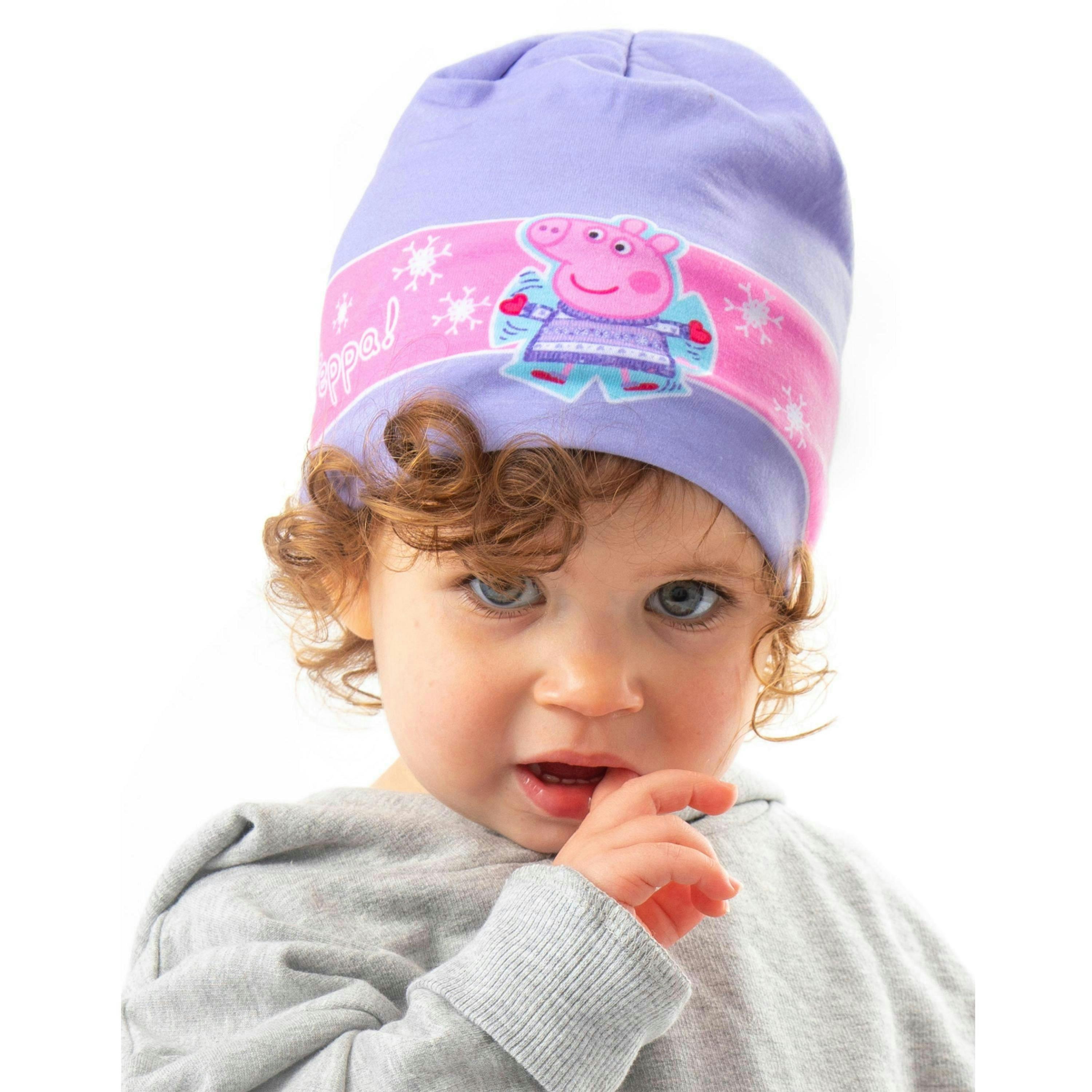 Peppa Pig Girls Purple Beanie Hat by Vanilla Underground , view 1 of 1