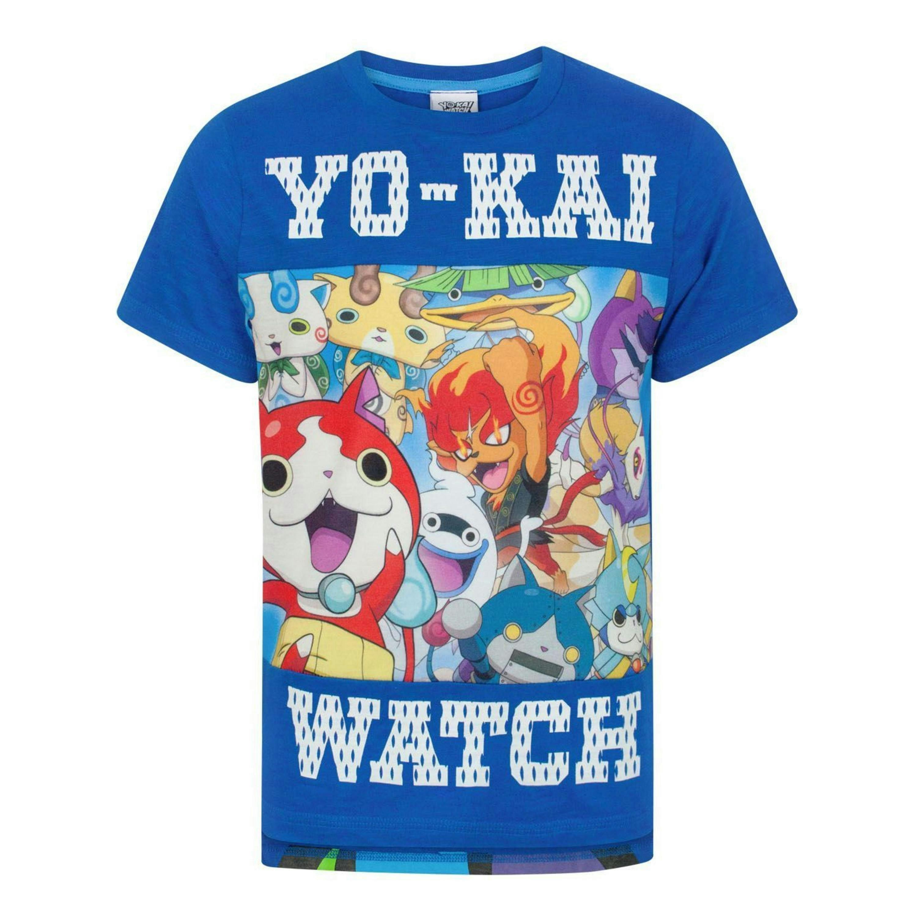 Yo Kai Watch Boys Blue Yo-Kai Watch Short Sleeved T-Shirt by Vanilla Underground , view 1 of 1