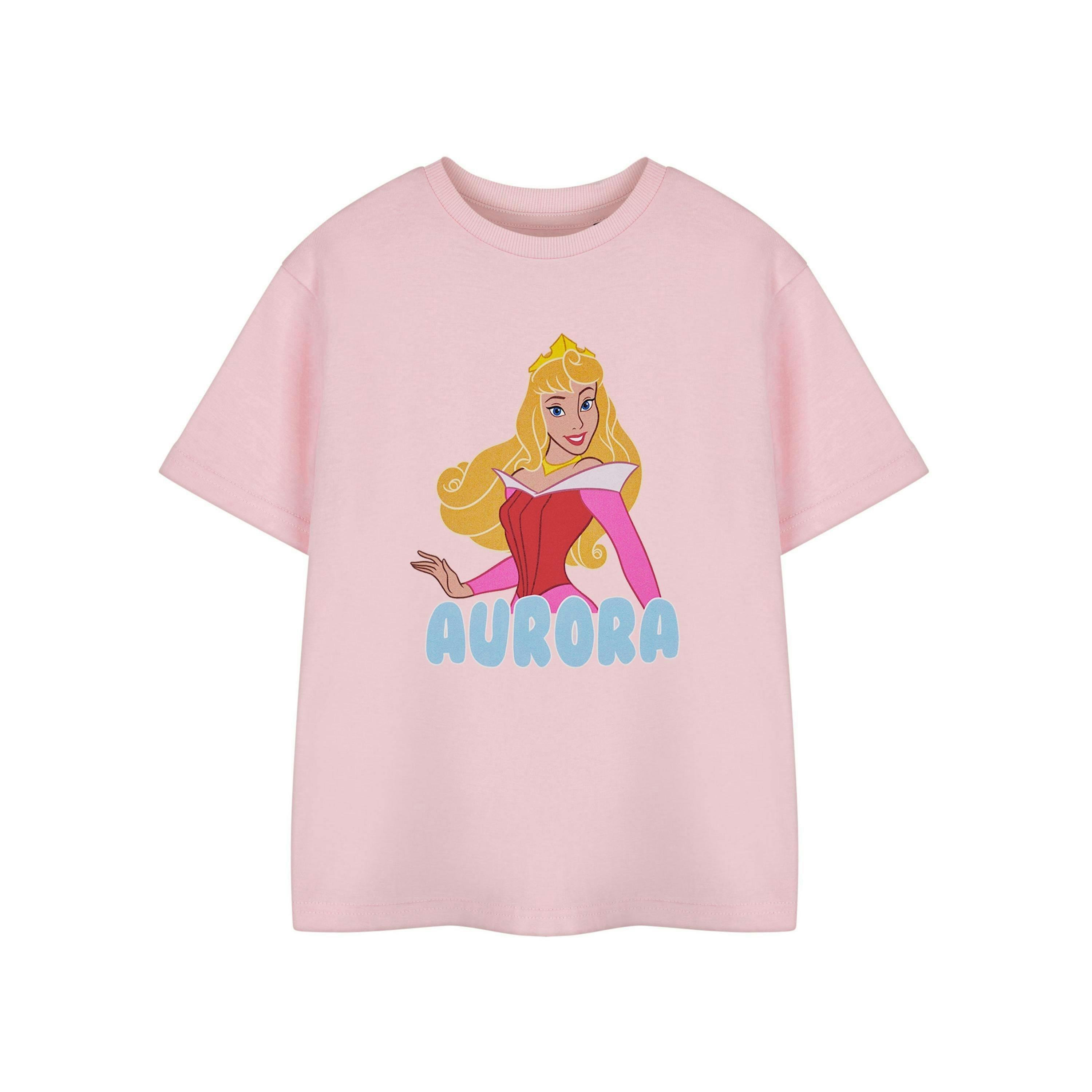 Disney Girls Pink Aurora Short Sleeved T-Shirt by Vanilla Underground , view 1 of 5