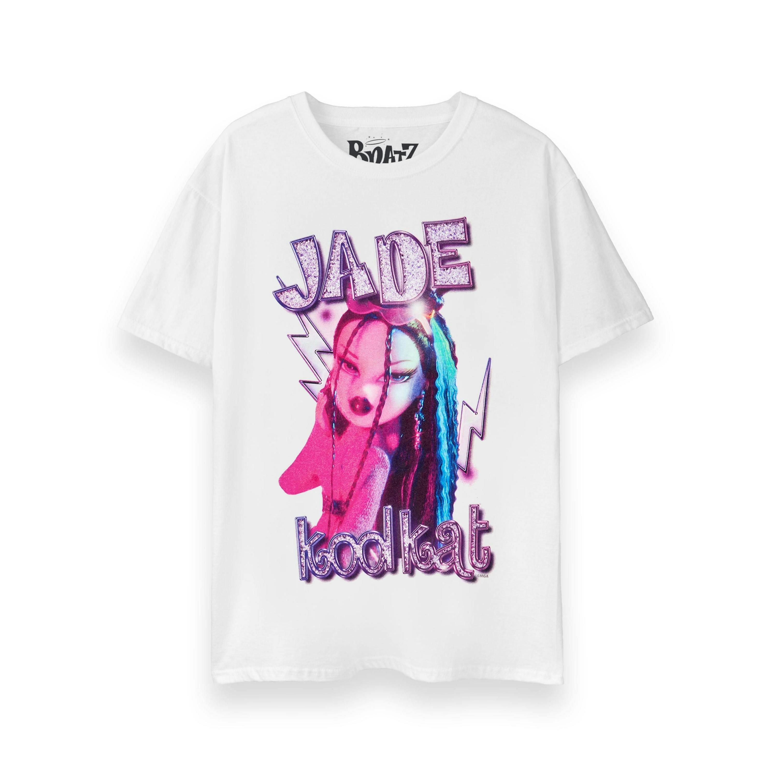 Bratz Womens White Jade Short Sleeved T-Shirt by Vanilla Underground , view 1 of 5