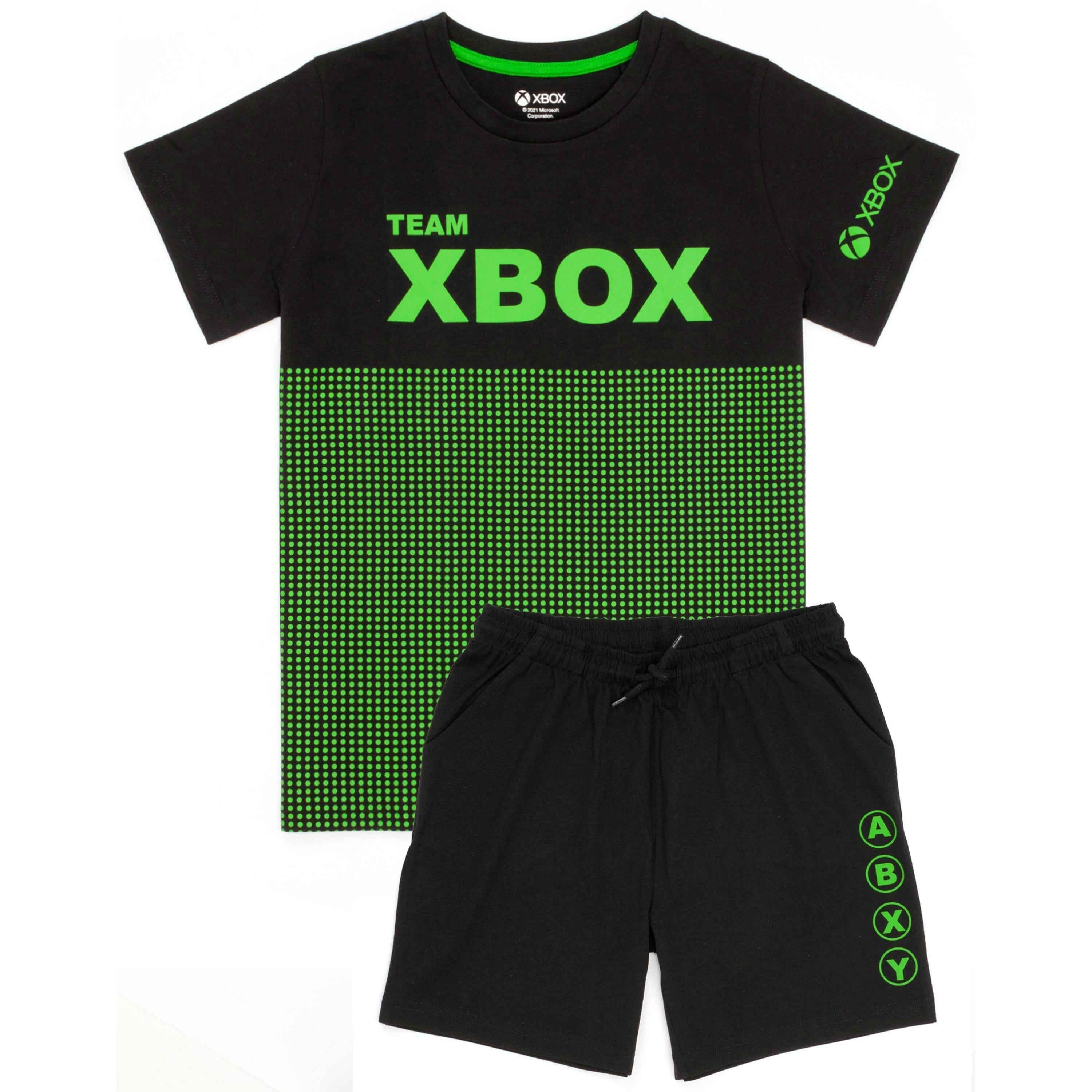 Xbox Boys Black Game Console Short Sleeve Short Leg Pyjama Set [dis] by Vanilla Underground , view 1 of 6