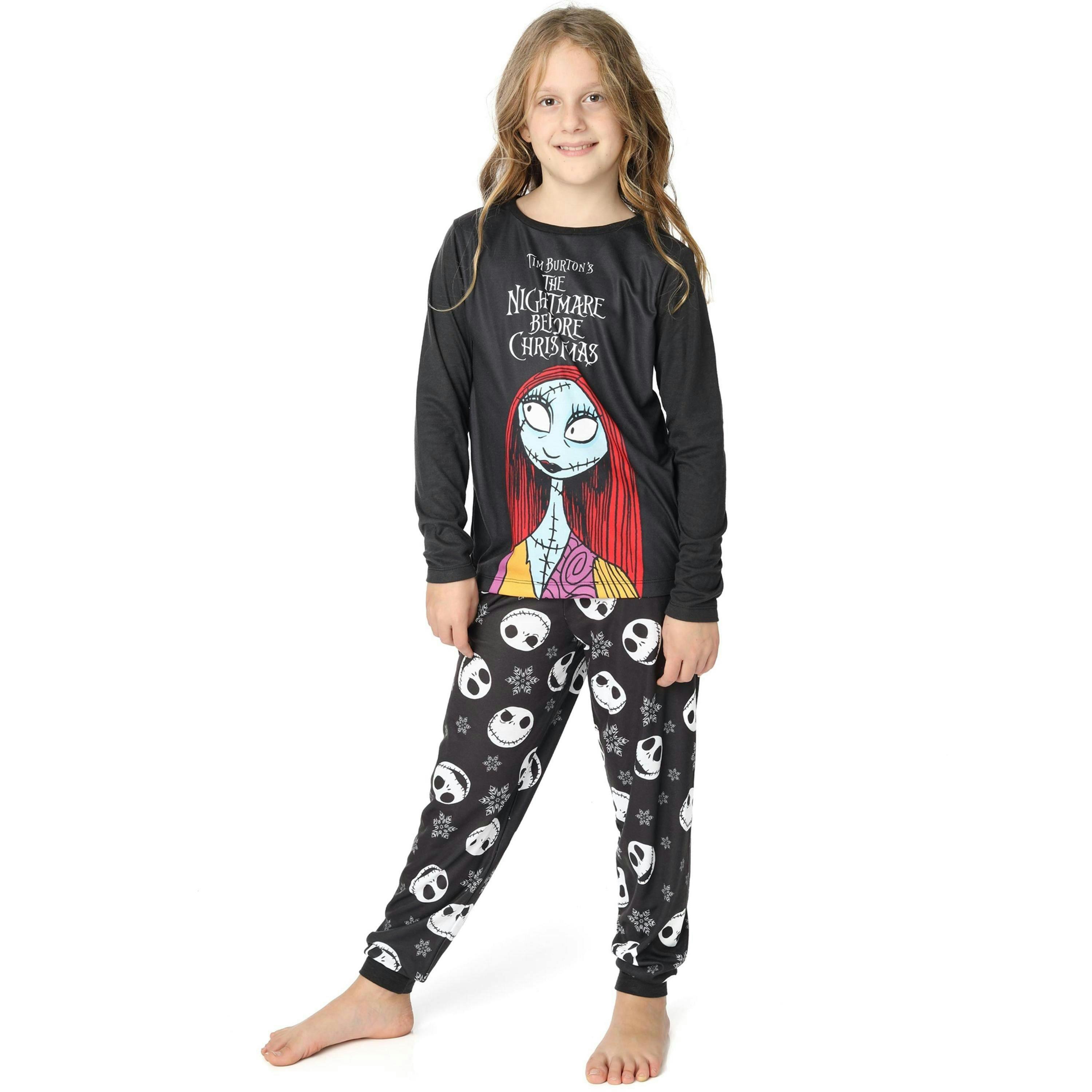 Disney The Nightmare Before Christmas GirlsMulticoloured Long Sleeve Long Leg Pyjama Set by Vanilla Underground , view 1 of 2