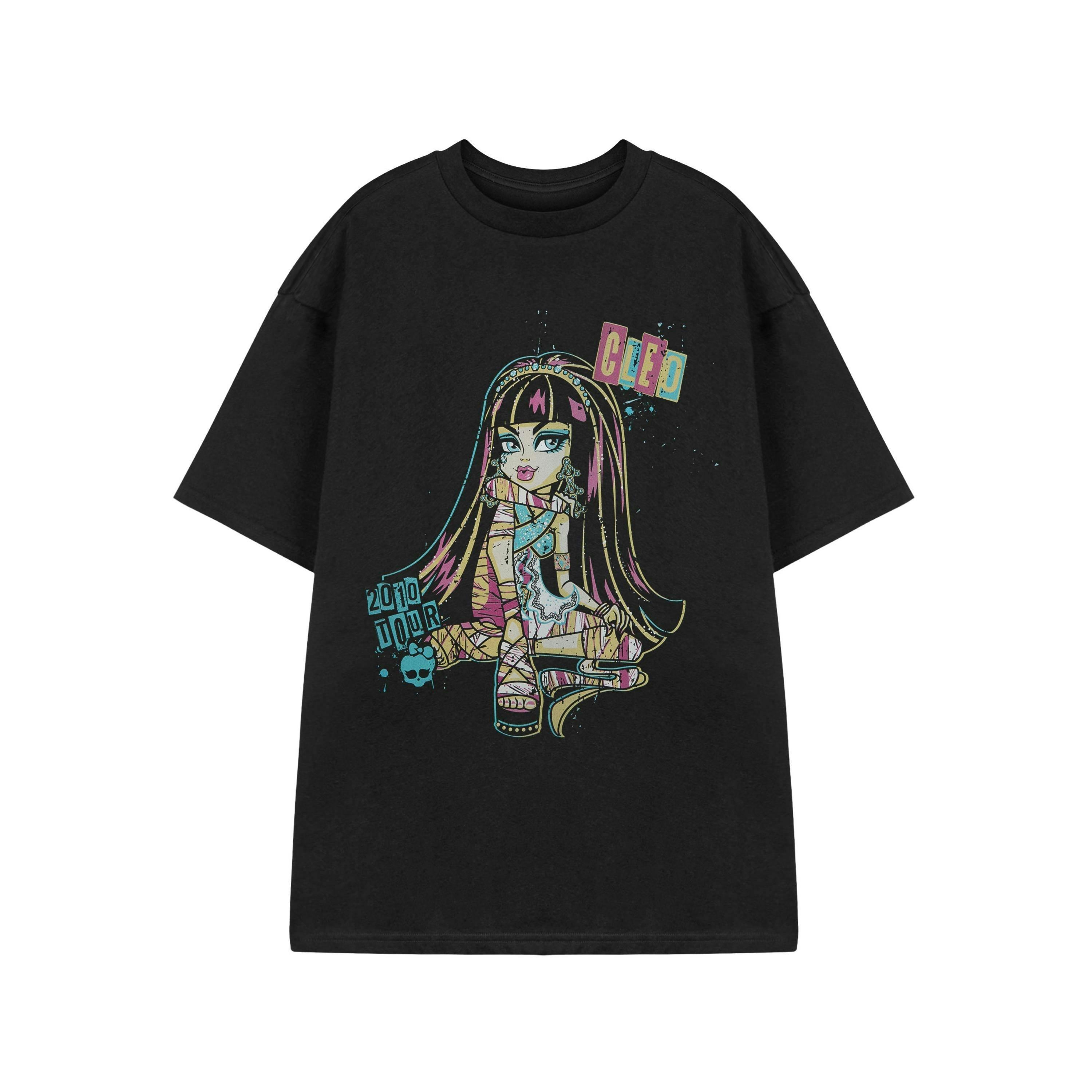 Monster High Womens Black Cleo Short Sleeved T-Shirt by Vanilla Underground , view 1 of 3