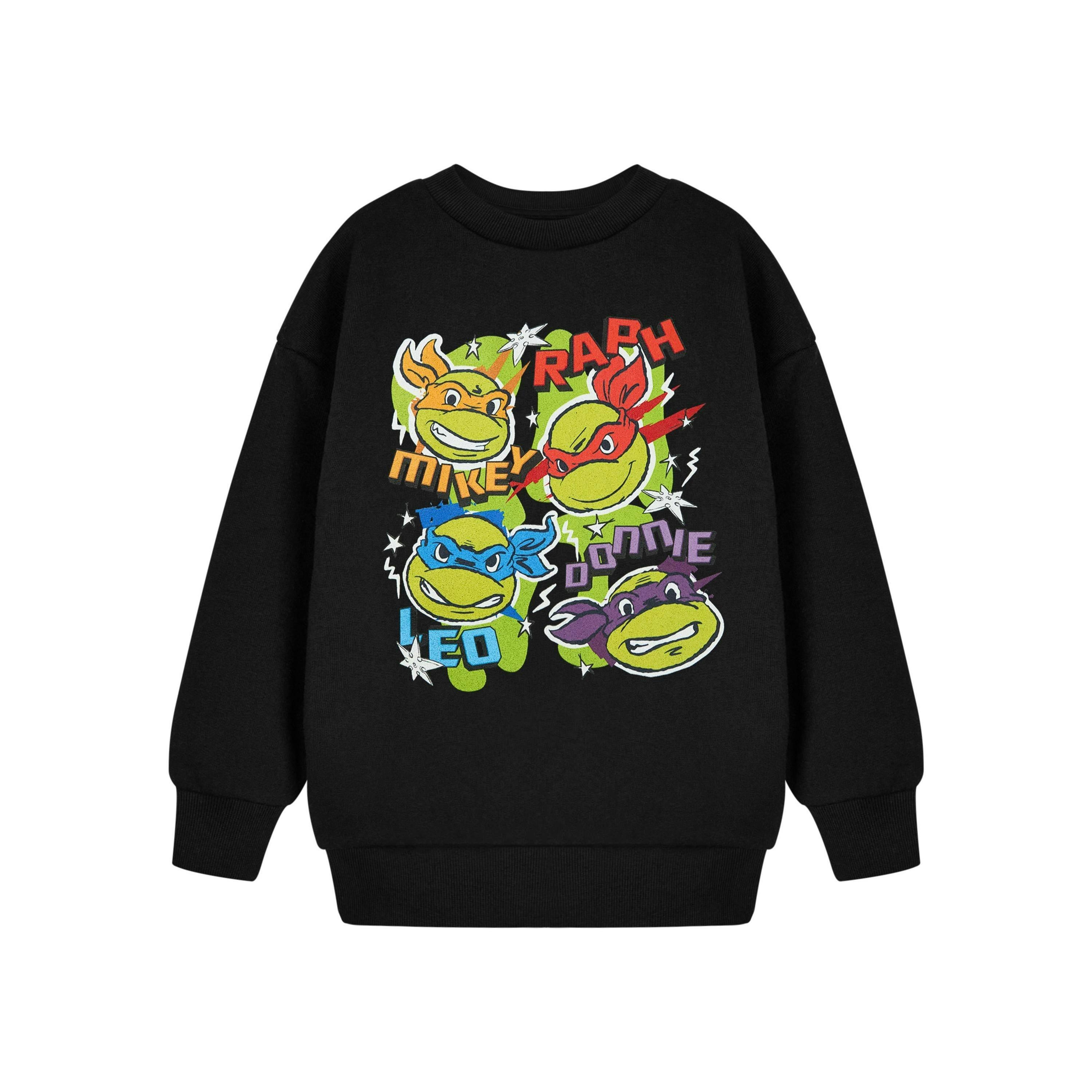 Teenage Mutant Ninja Turtles Boys Black Ninja Sweatshirt by Vanilla Underground , view 1 of 6