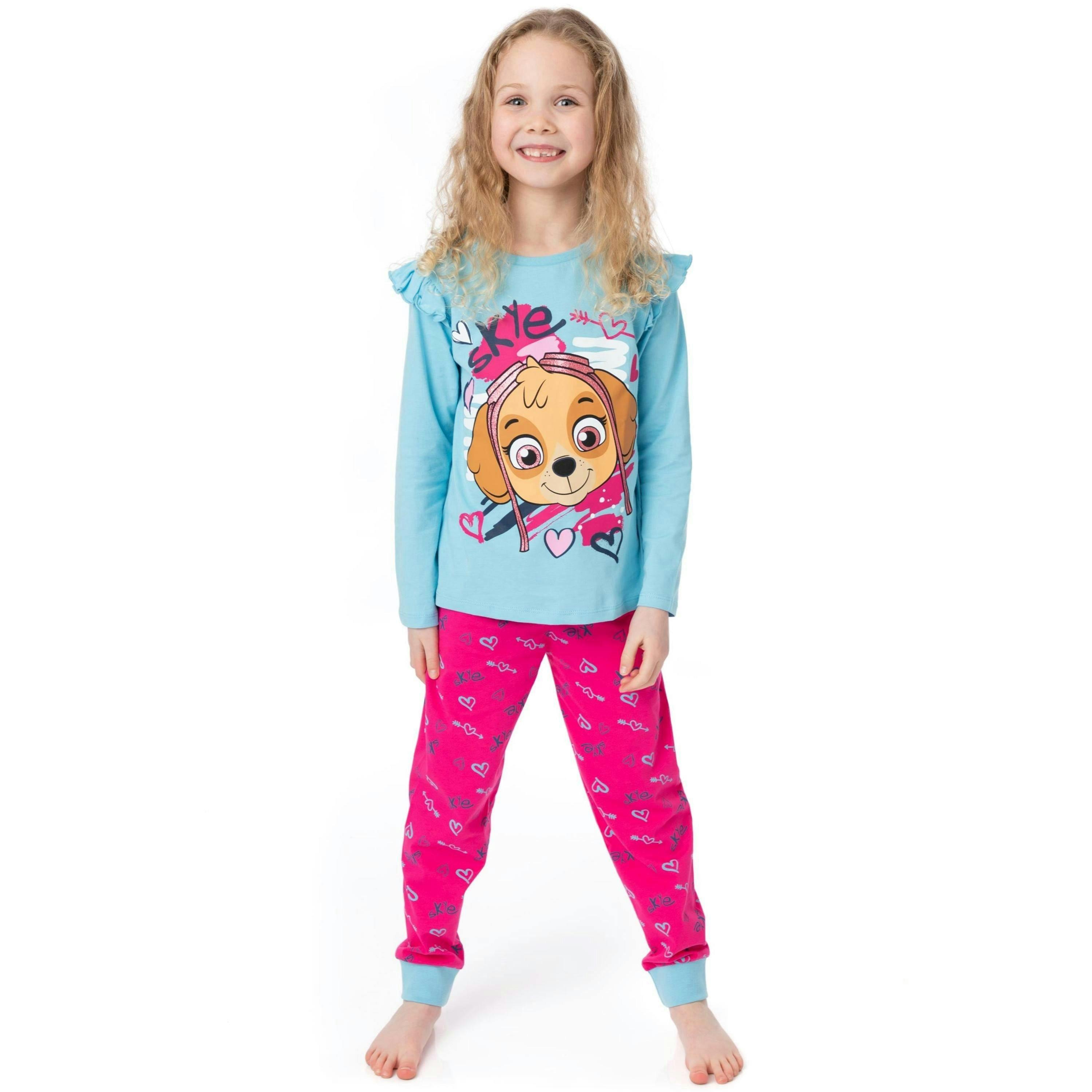Paw Patrol Girls Blue Skye Long Sleeve Long Leg Pyjama Set [dis] by Vanilla Underground , view 1 of 6
