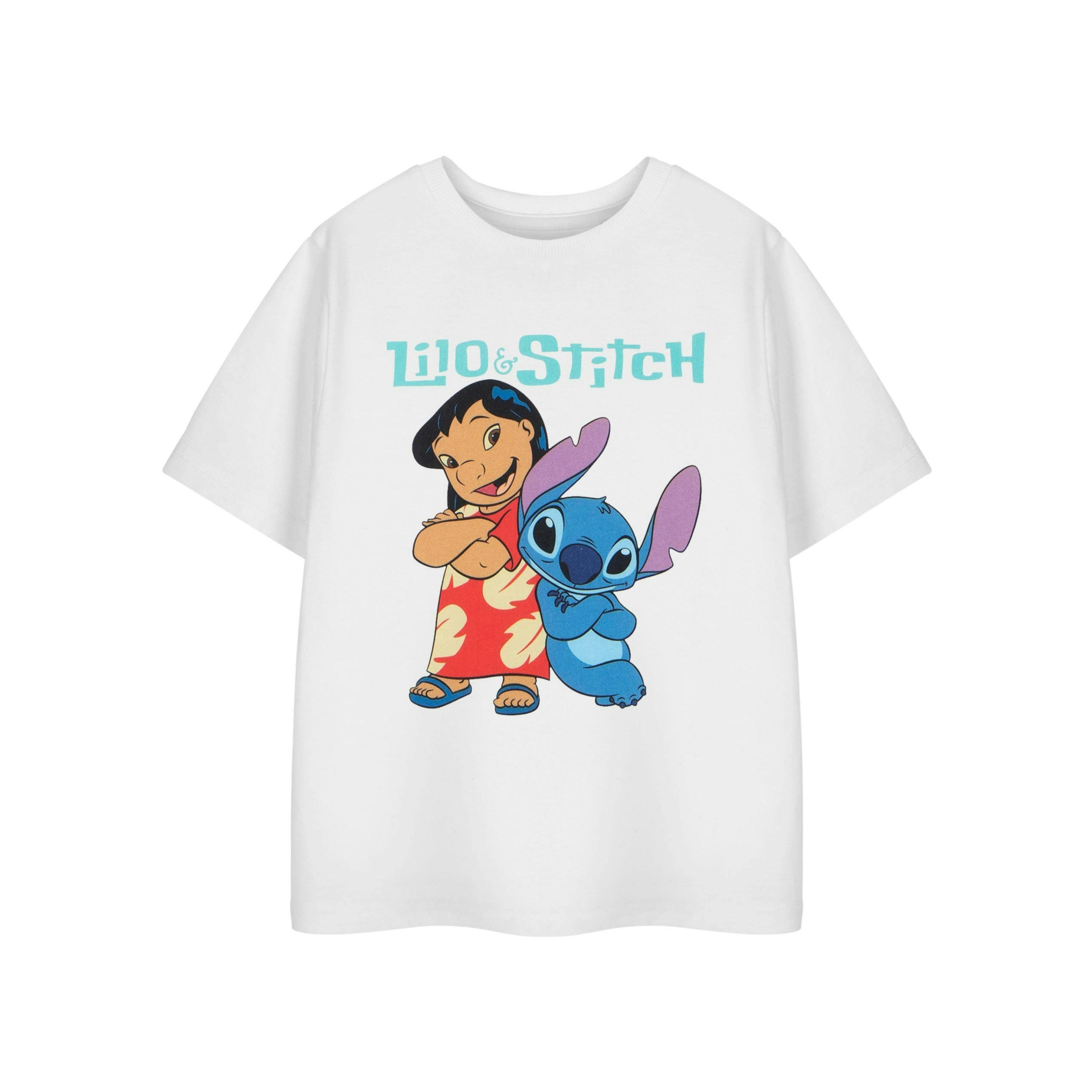 Disney Girls White Lilo & Stitch Short Sleeved T-Shirt by Vanilla Underground , view 1 of 3