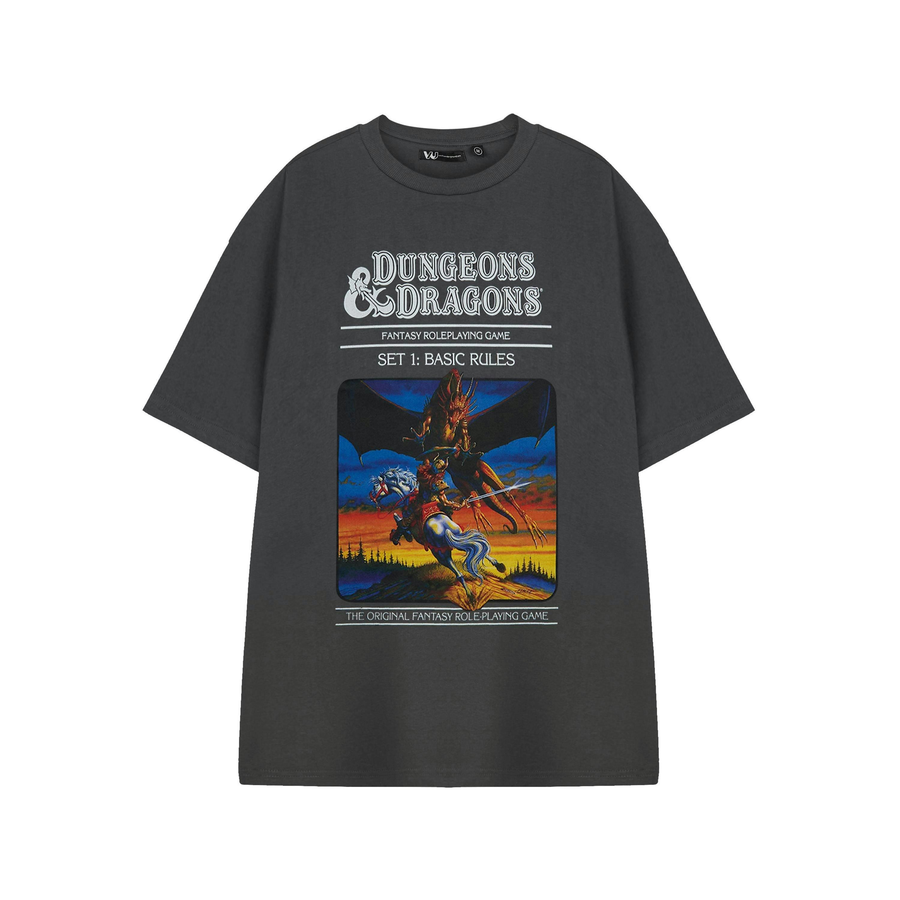 Dungeons & Dragons Mens Grey The Original Short Sleeved T-Shirt by Vanilla Underground , view 1 of 3