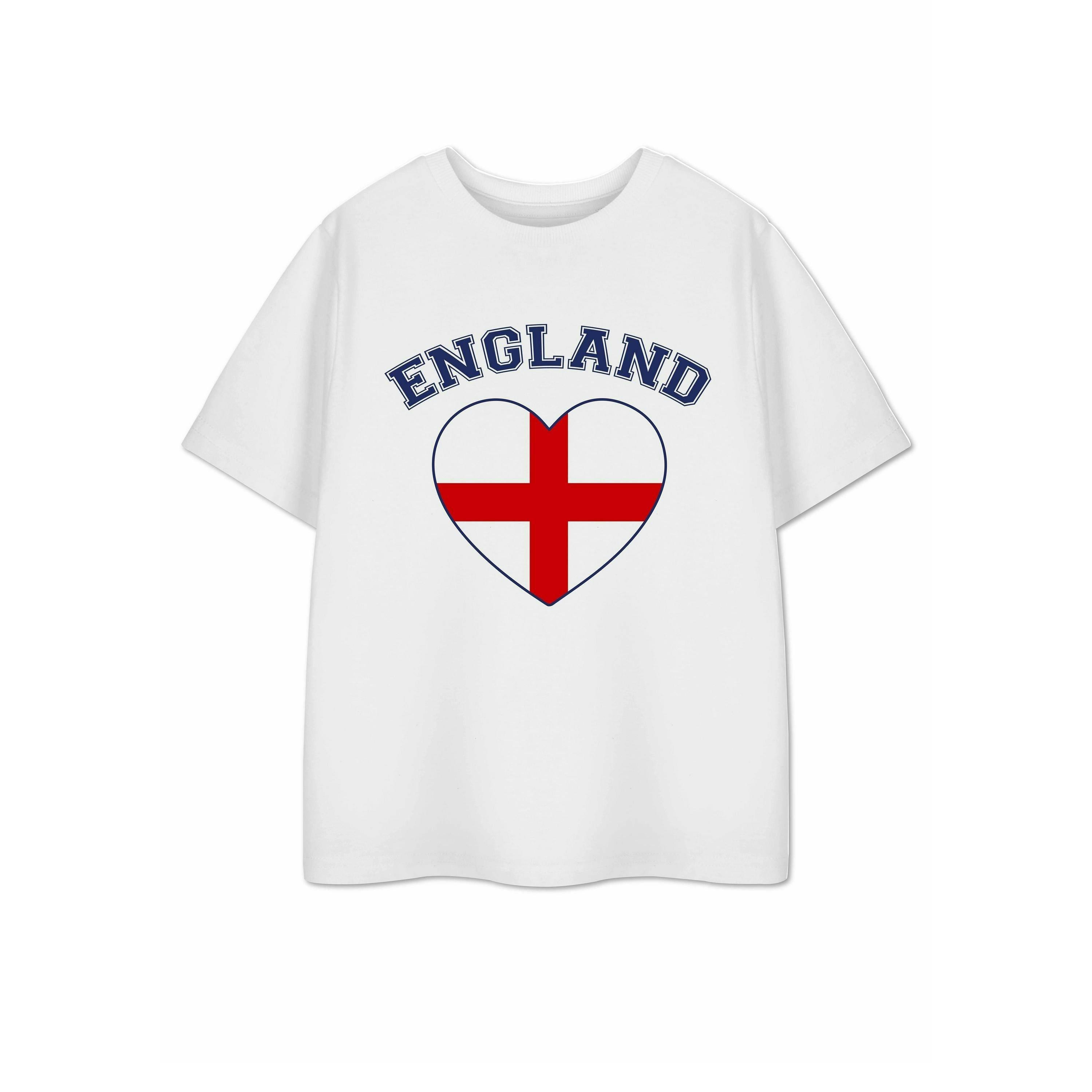 Show Me The Merch Unisex Kids White Heart Short Sleeved T-Shirt by Vanilla Underground , view 1 of 1