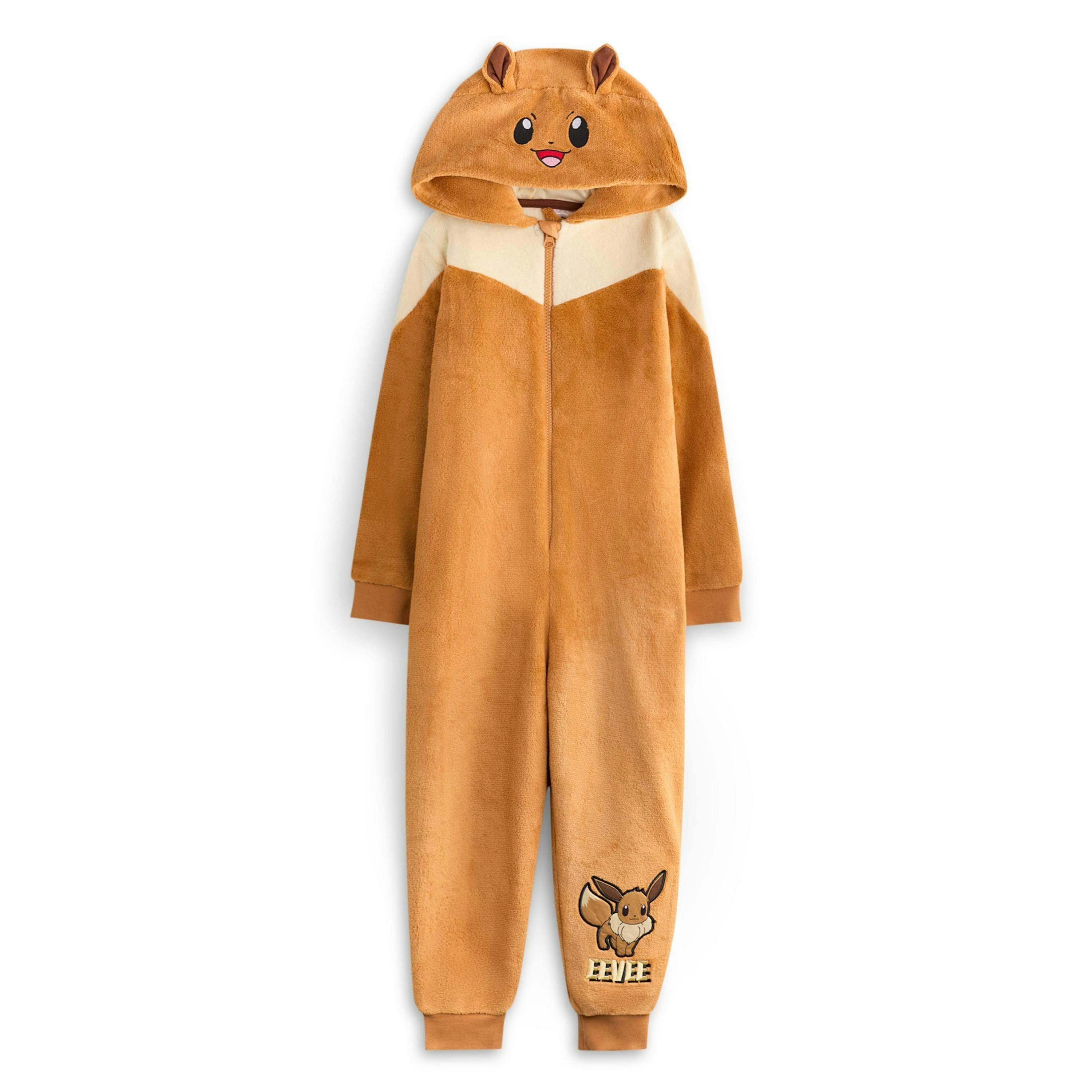 Pokemon Girls Brown Eevee Onesie by Vanilla Underground , view 1 of 6