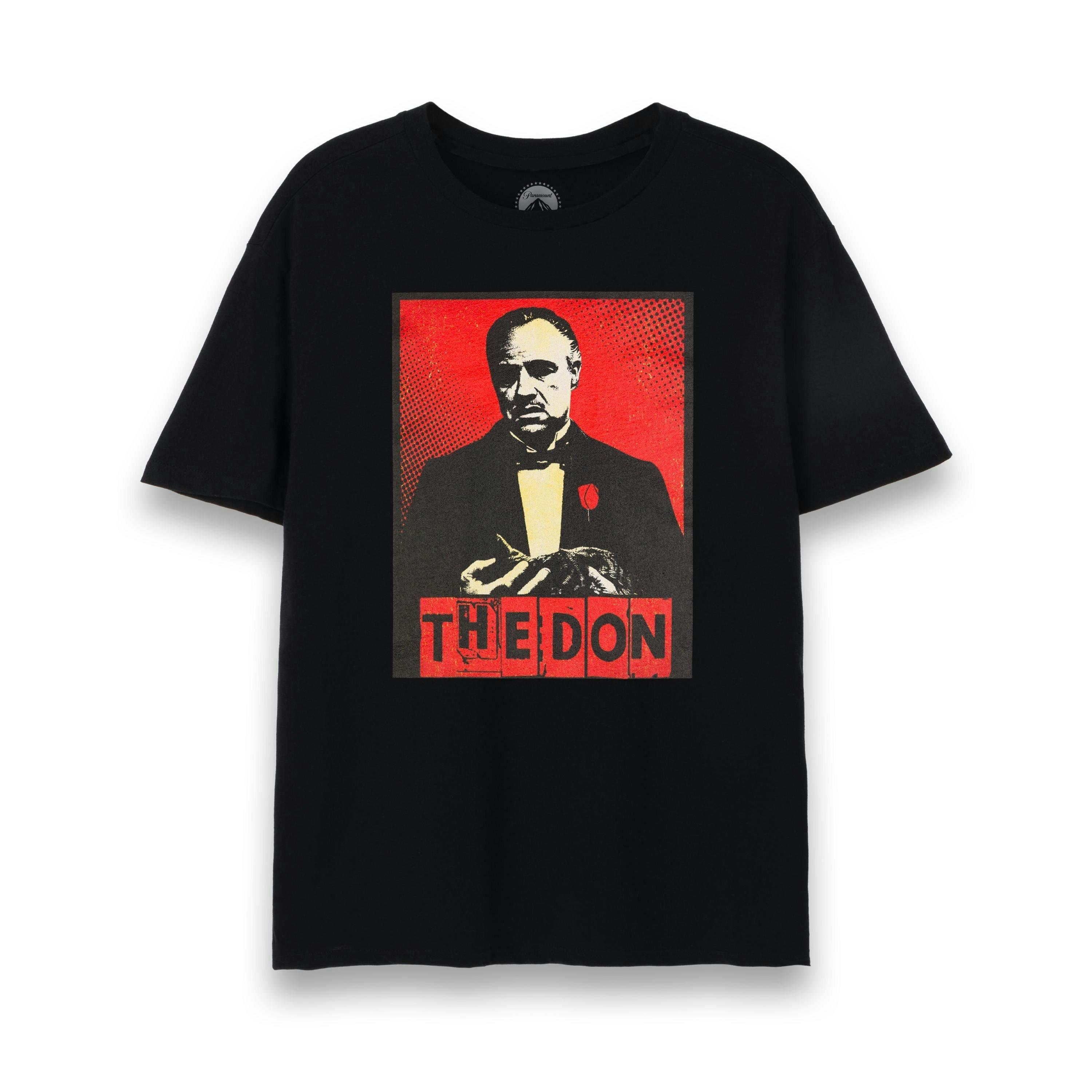 The Godfather Mens Black Vito Corleone 'The Don' Short Sleeved T-Shirt by Vanilla Underground , view 1 of 5