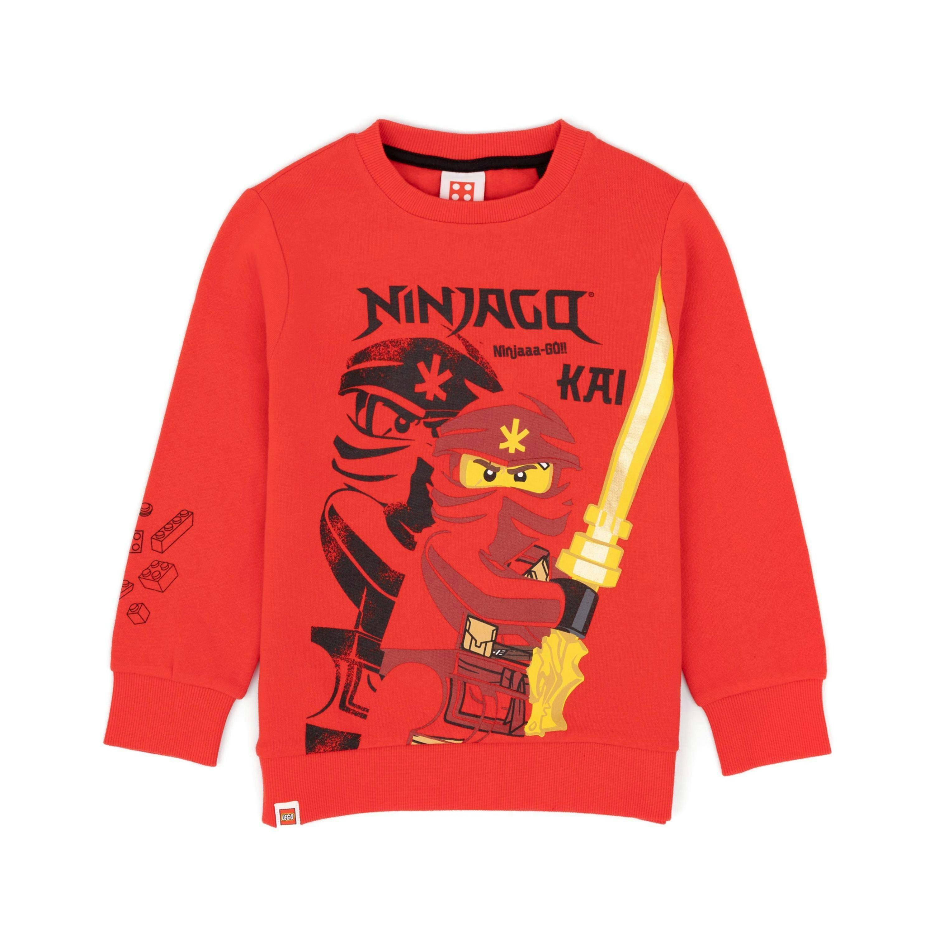 LEGO Boys Red Kai Warrior Print Jumper by Vanilla Underground , view 1 of 6