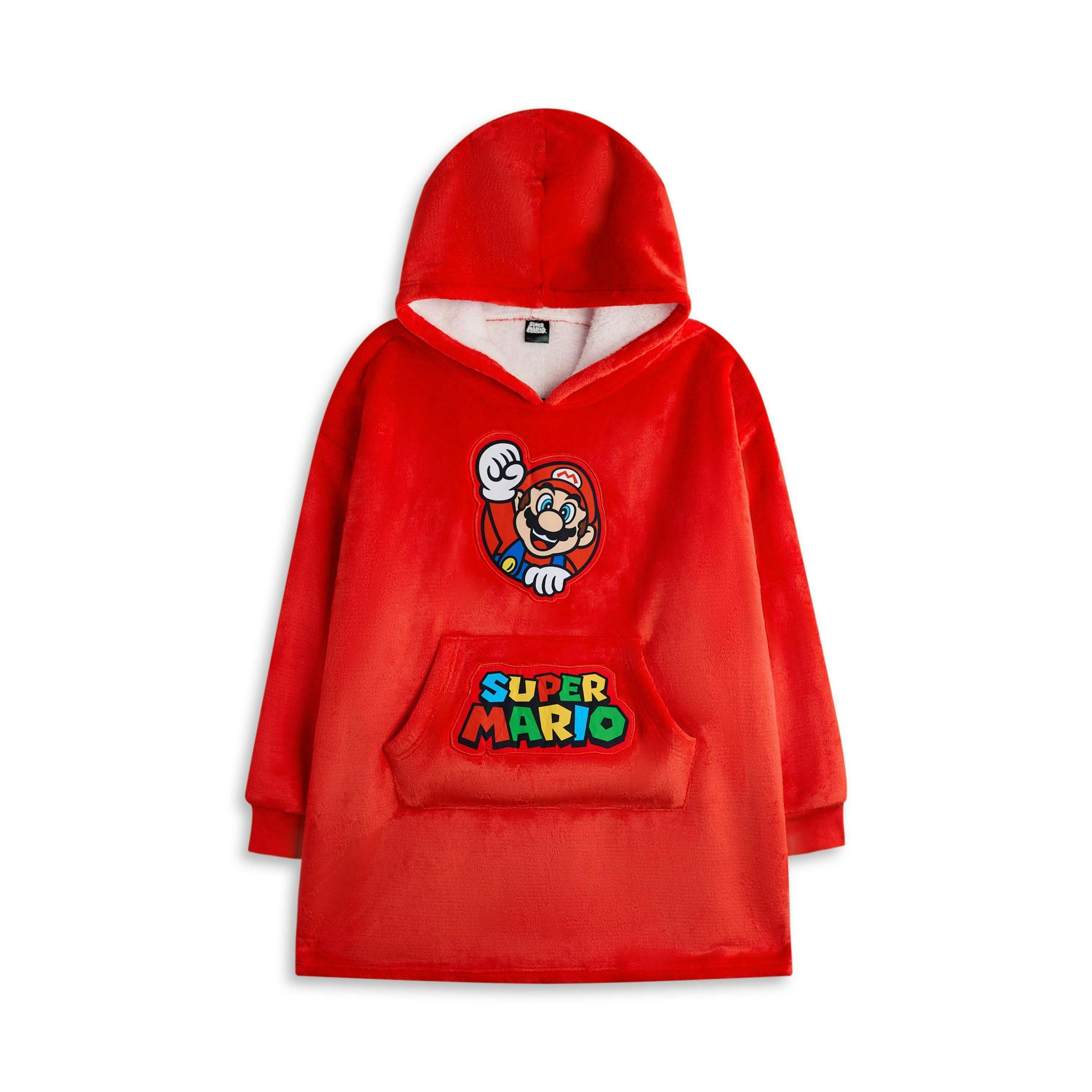 Nintendo Boys Red Mario Blanket Hoodie by Vanilla Underground , view 1 of 6