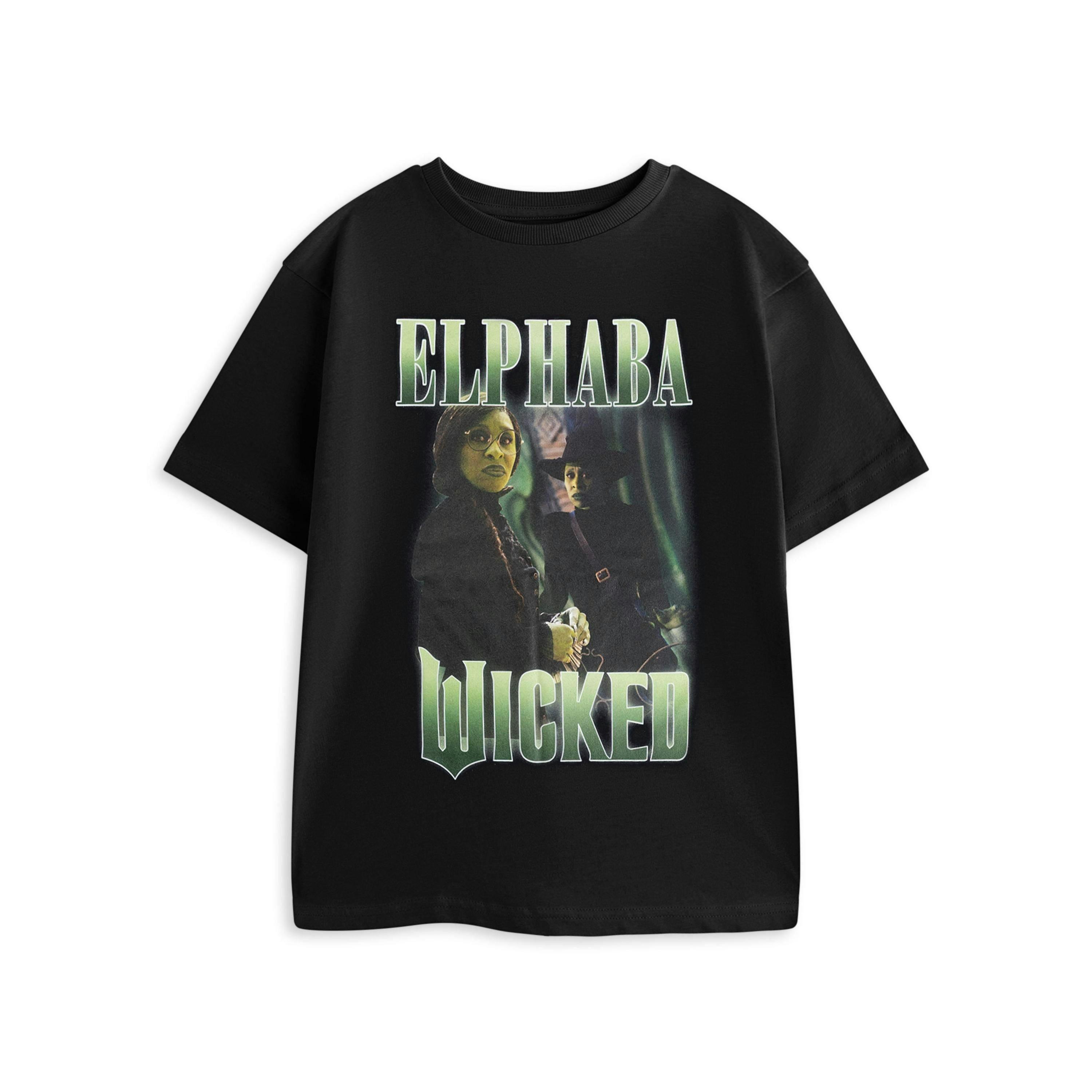 Wicked Girls Black Elphaba Short Sleeved T-Shirt by Vanilla Underground , view 1 of 6
