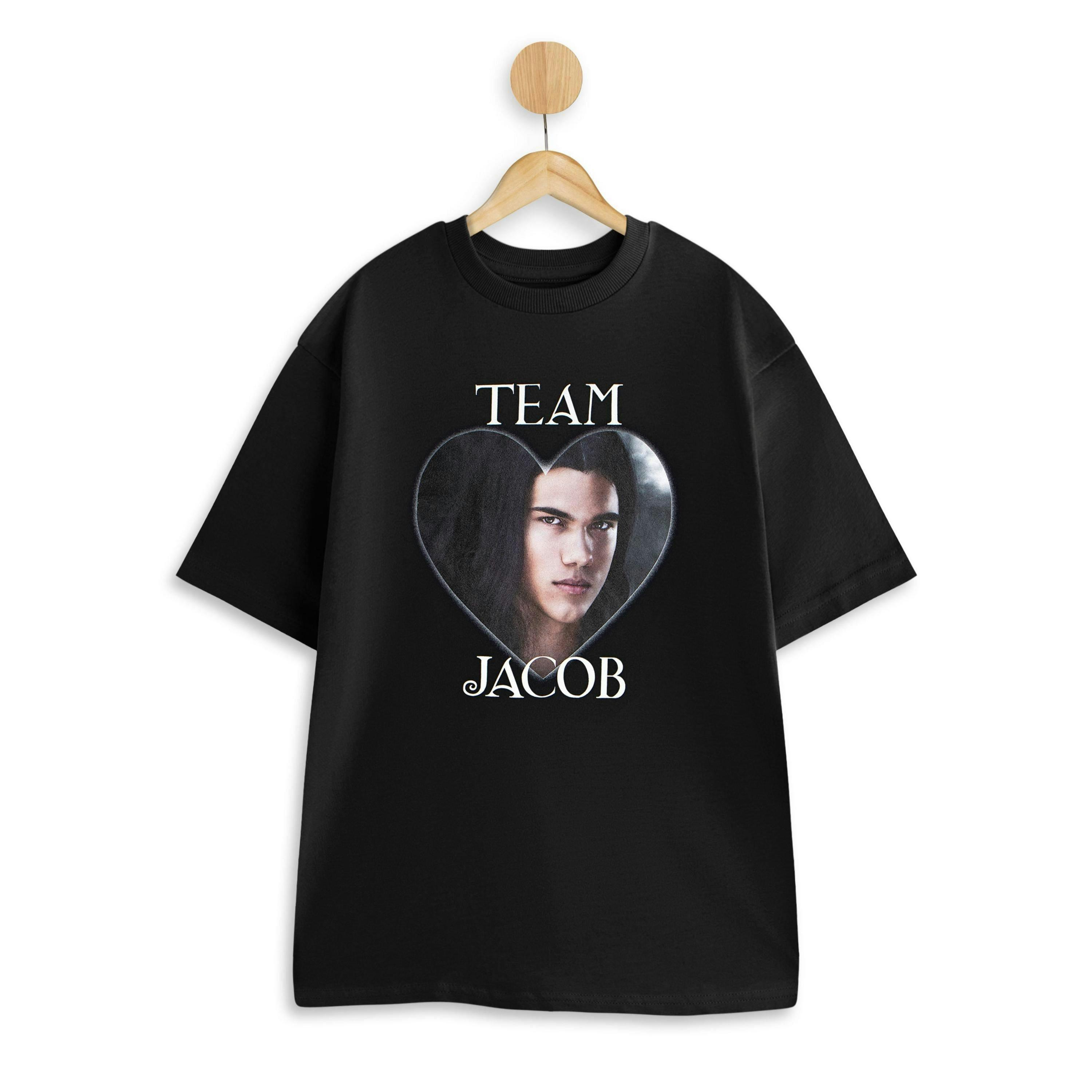 Twilight Womens Black Team Jacob Short Sleeved T-Shirt by Vanilla Underground , view 1 of 4