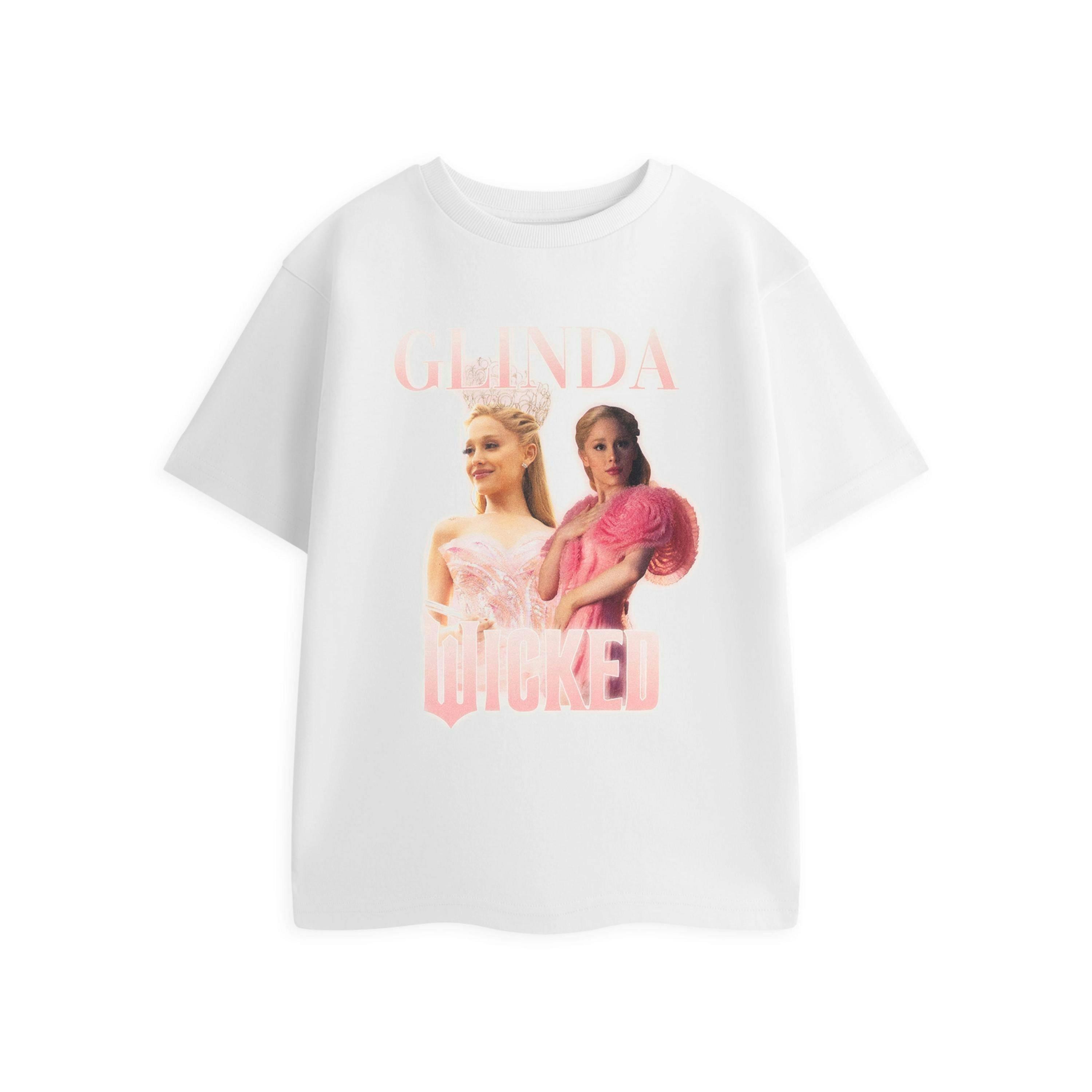 Wicked Girls White Glinda Short Sleeved T-Shirt by Vanilla Underground , view 1 of 5