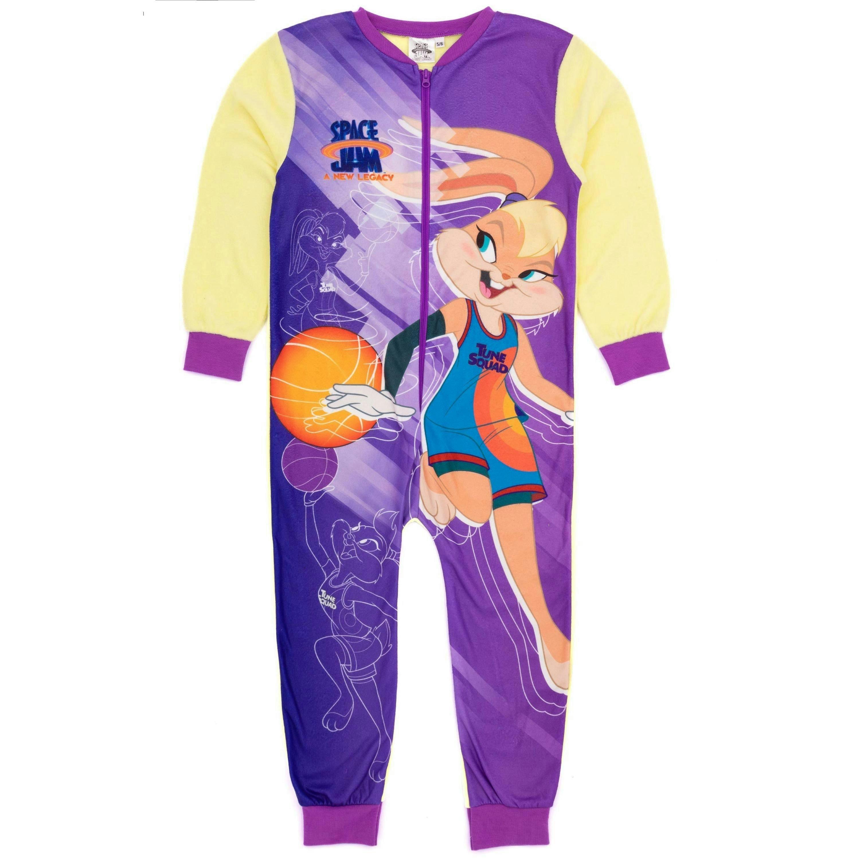 Space Jam Girls Purple Lola Bunny Onesie by Vanilla Underground , view 1 of 6