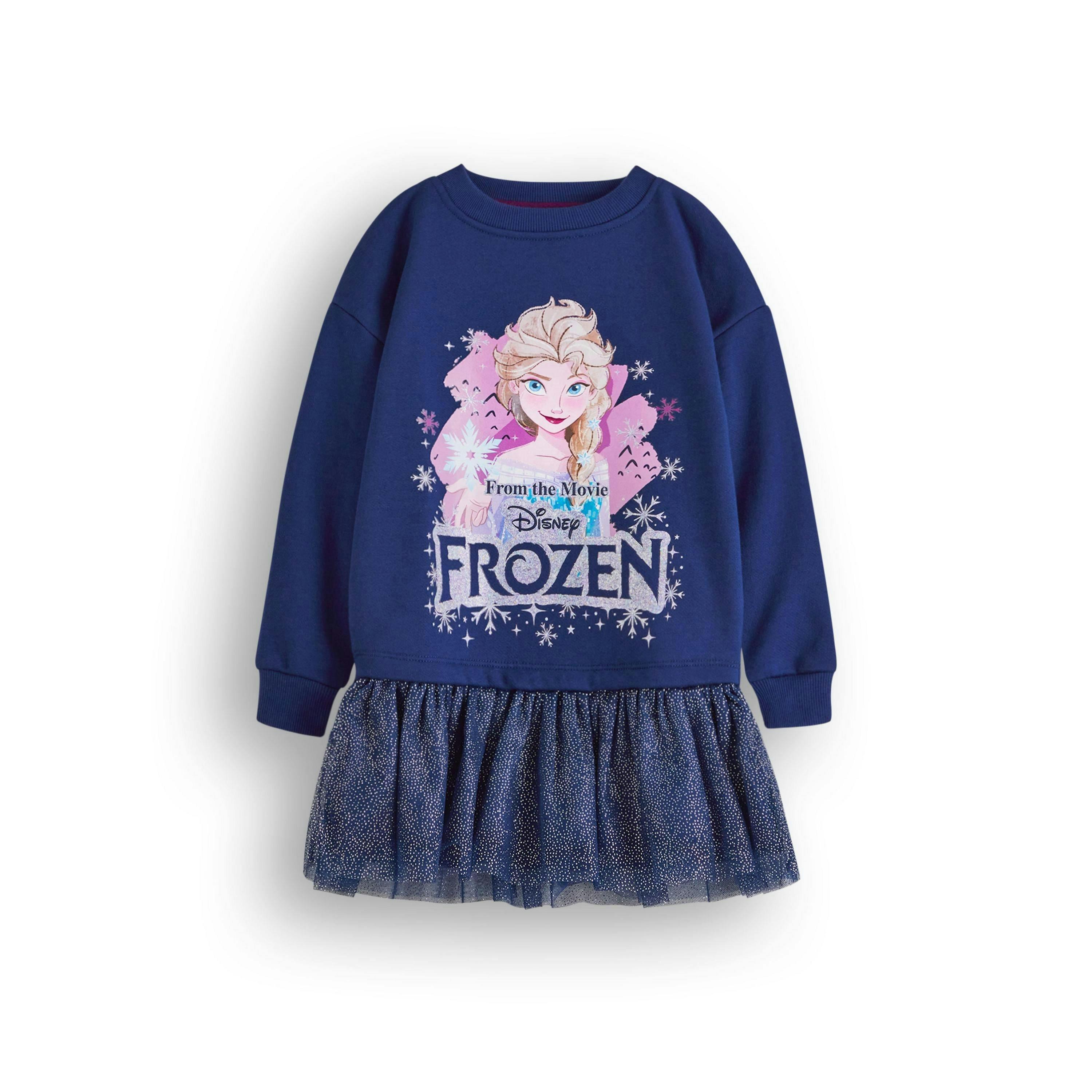 Disney Girls Blue Elsa Dress by Vanilla Underground , view 1 of 6