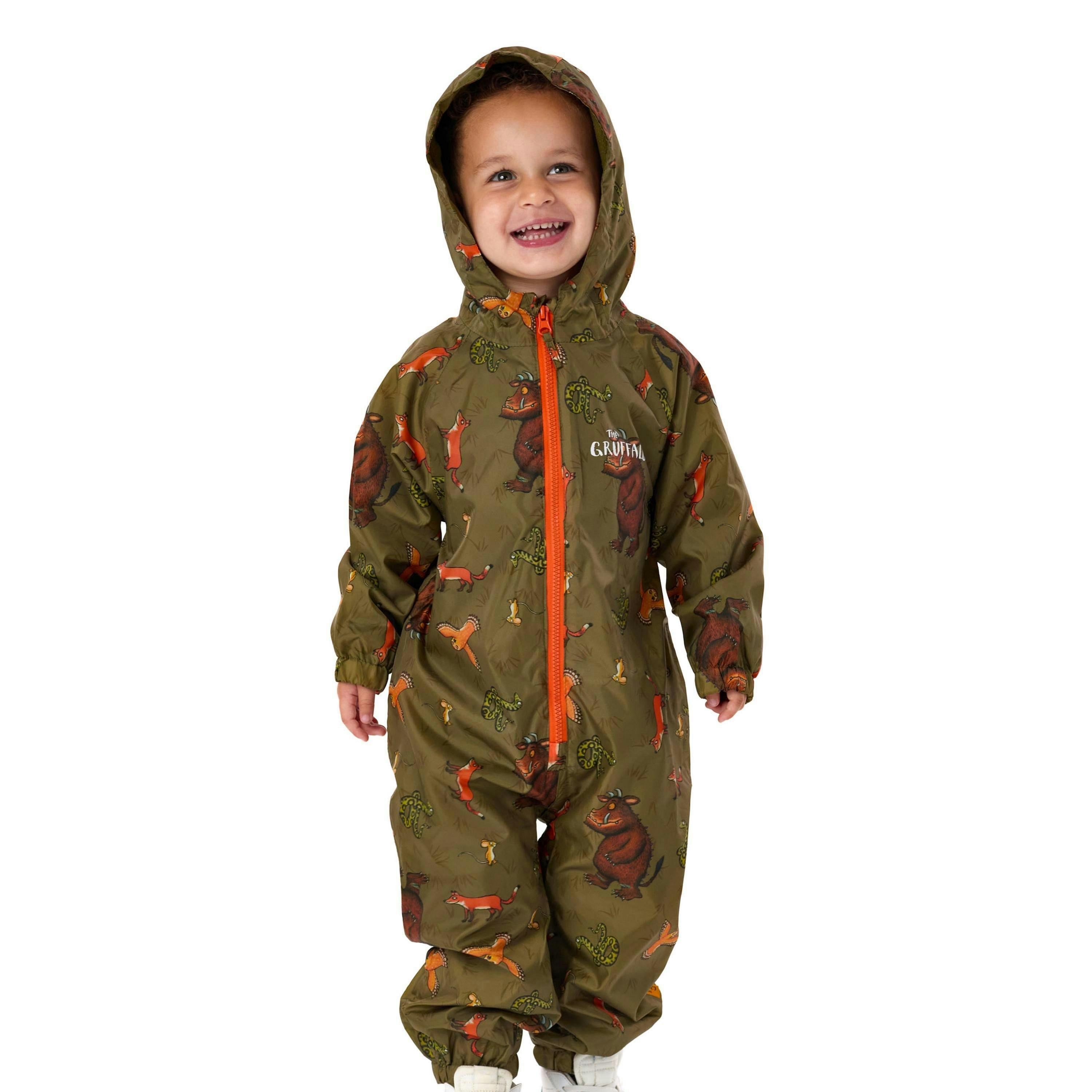 Gruffalo & Friends Unisex Kids Multicoloured Multi Character Long Sleeve Rain Coat by Vanilla Underground , view 1 of 6