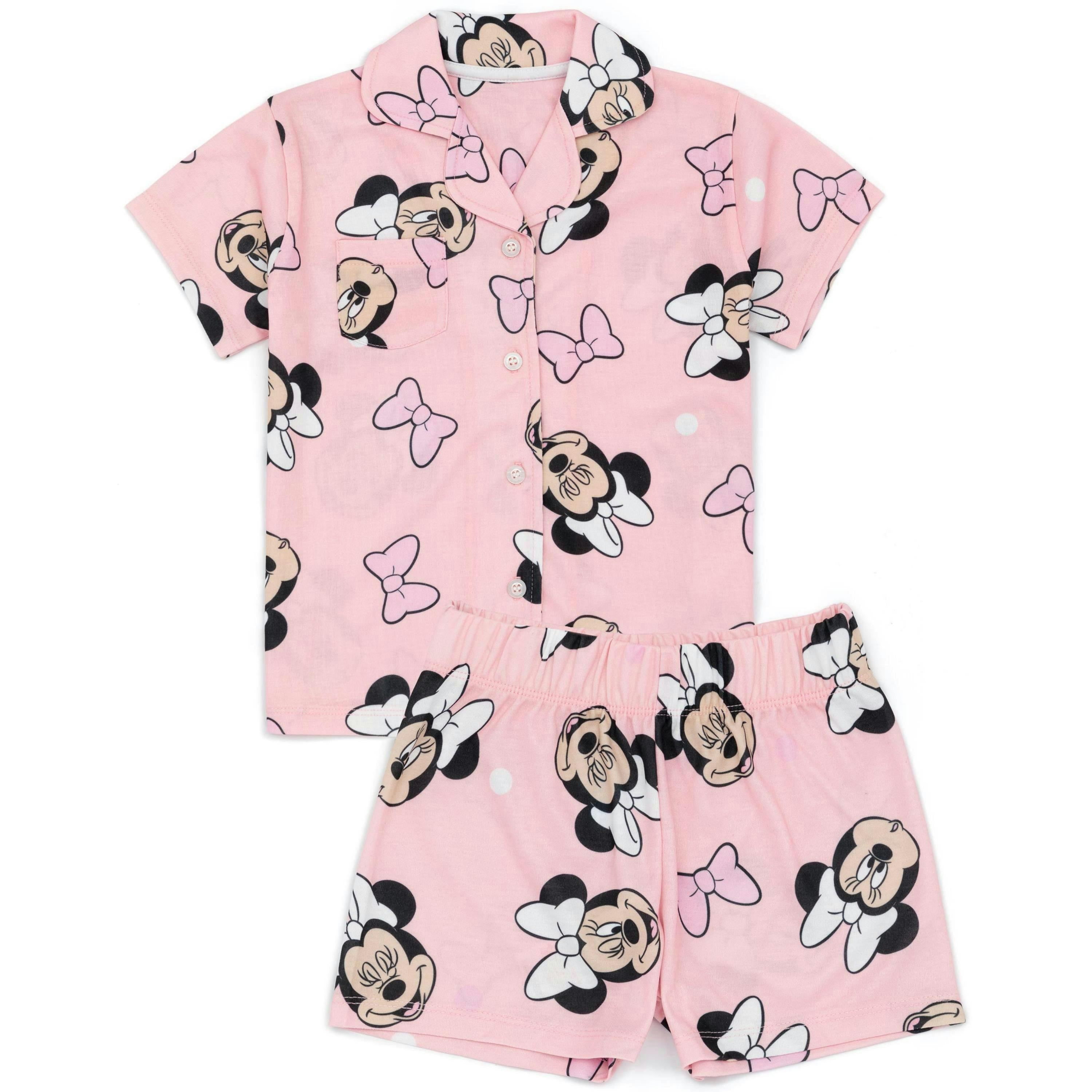 Disney Minnie Mouse GirlsPink Short Sleeve Short Leg Pyjama Set by Vanilla Underground , view 1 of 6