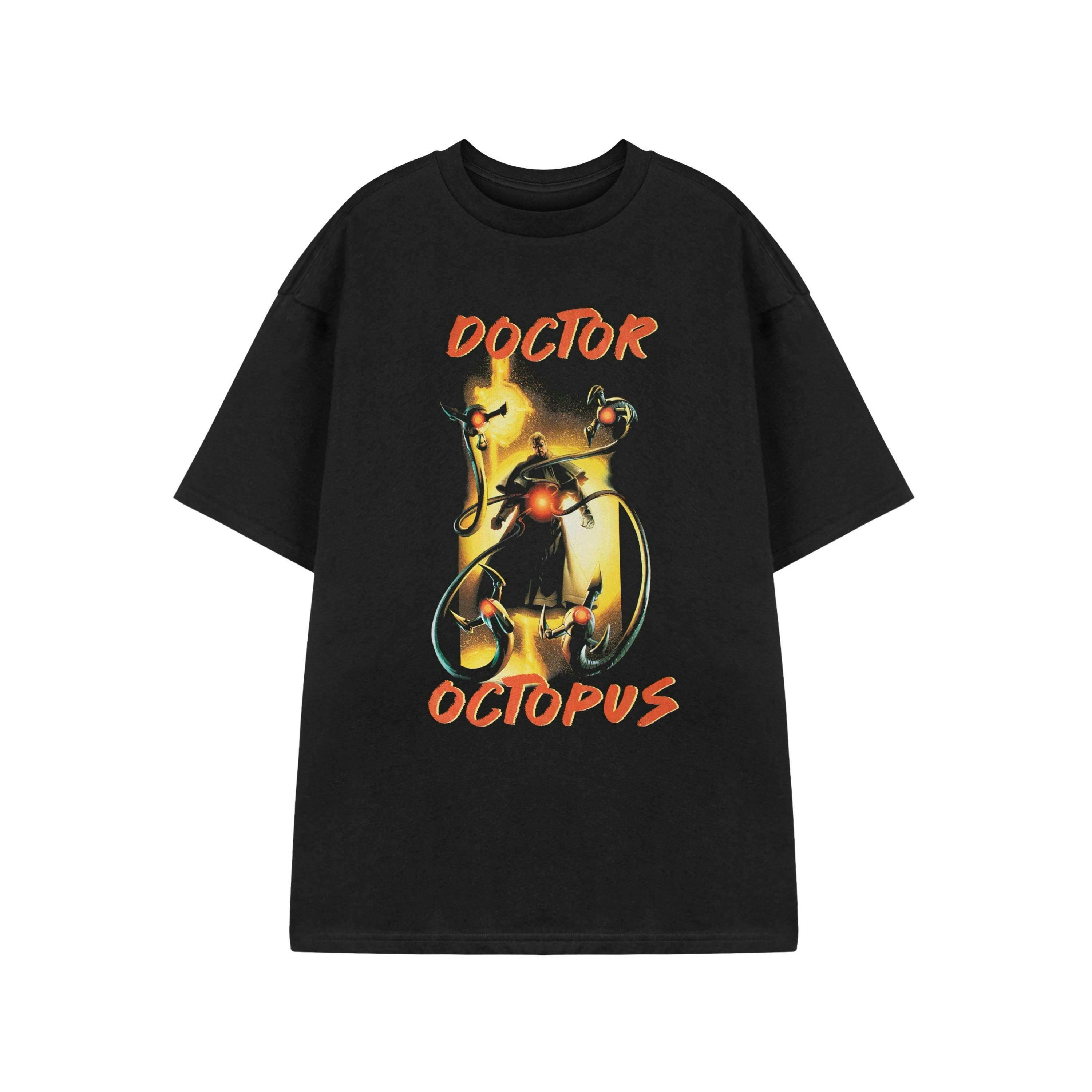 Marvel Mens Black Dr Octopus Short Sleeved T-Shirt by Vanilla Underground , view 1 of 3