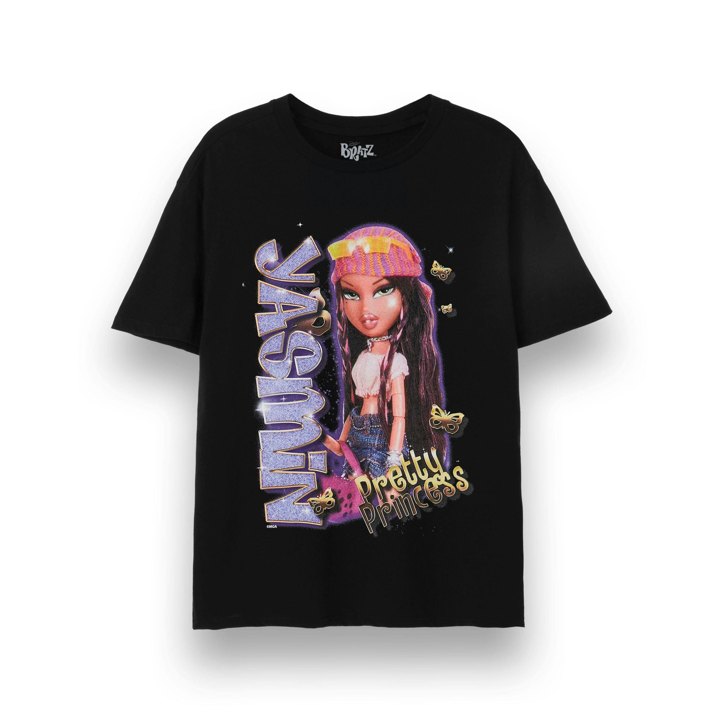 Bratz Womens Black Yasmin Short Sleeved T-Shirt by Vanilla Underground , view 1 of 4