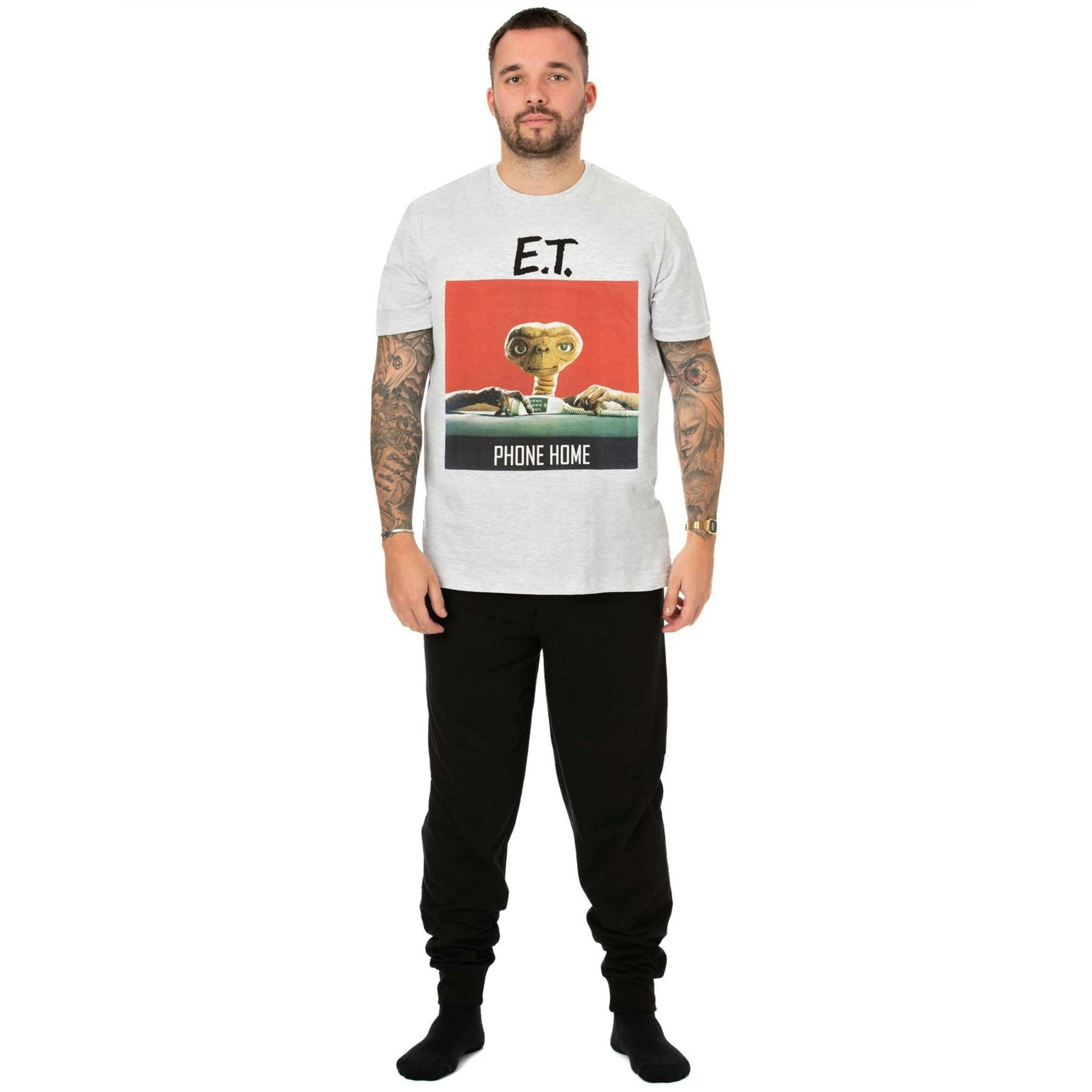 ET Mens Grey Short Sleeve Long Leg Pyjama Set by Vanilla Underground , view 1 of 1