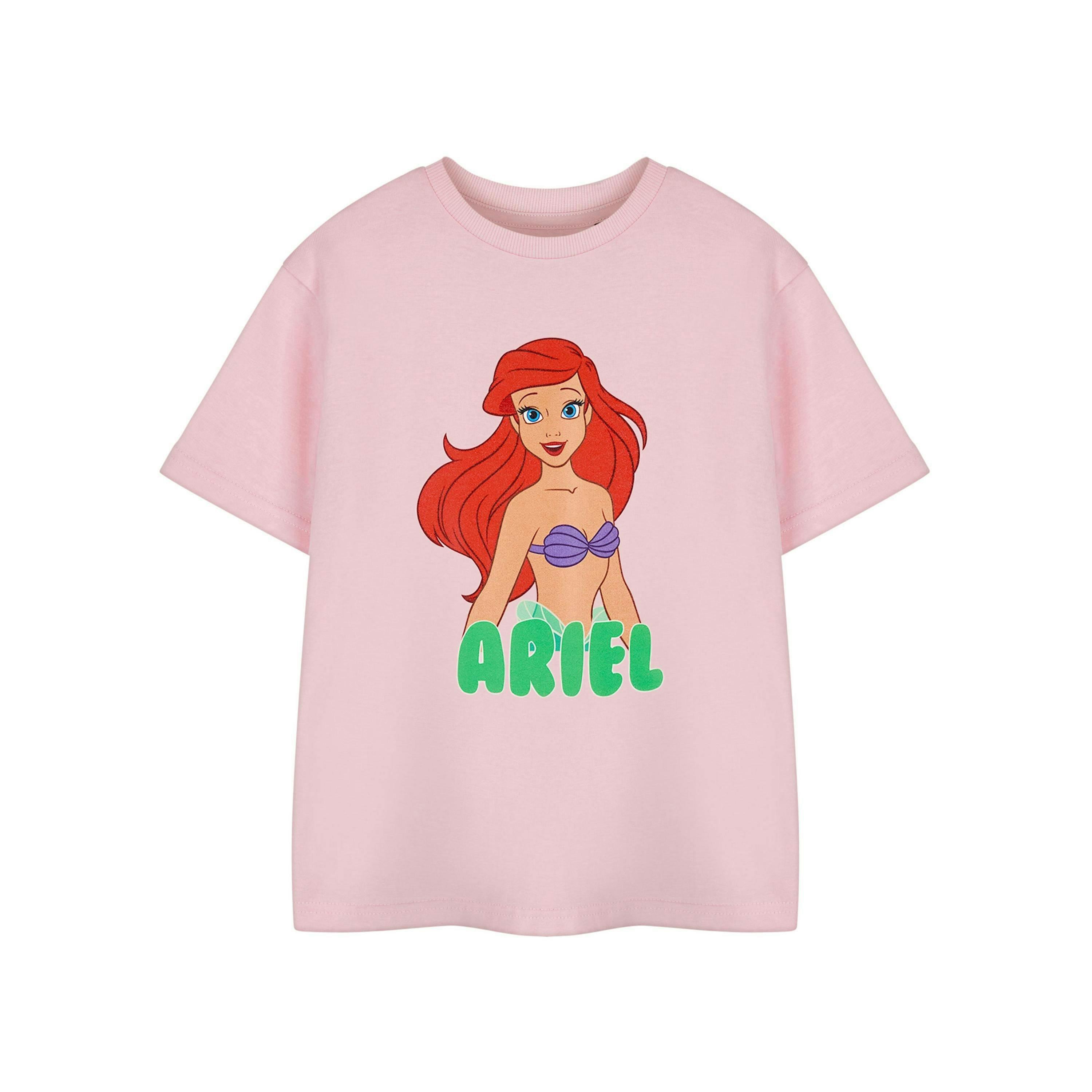 Disney Girls Pink Ariel Short Sleeved T-Shirt by Vanilla Underground , view 1 of 6