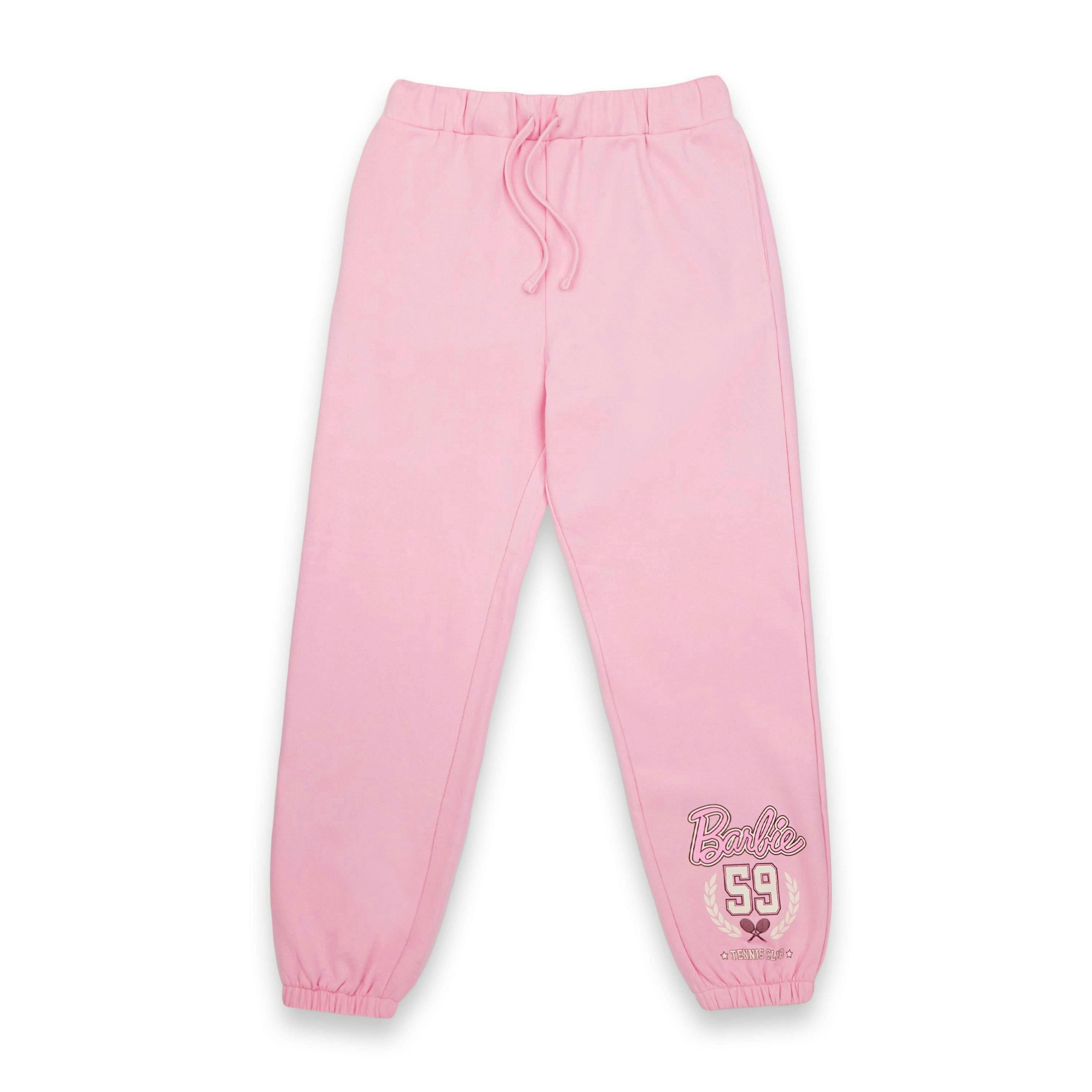 Barbie Womens Pink Leg Print Joggers by Vanilla Underground , view 1 of 6