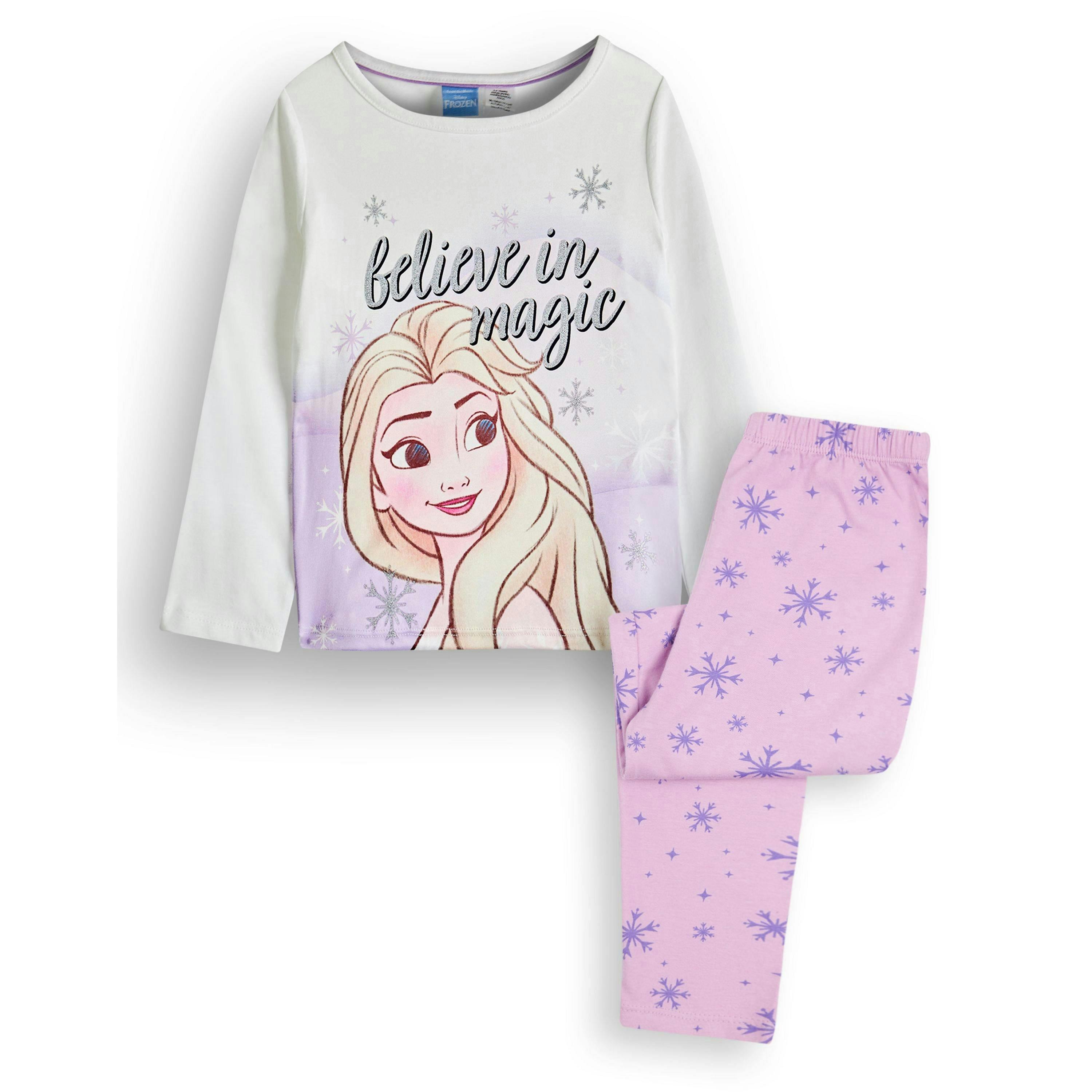 Disney Girls Purple Believe In Magic Long Sleeve Long Leg Pyjama Set by Vanilla Underground , view 1 of 6