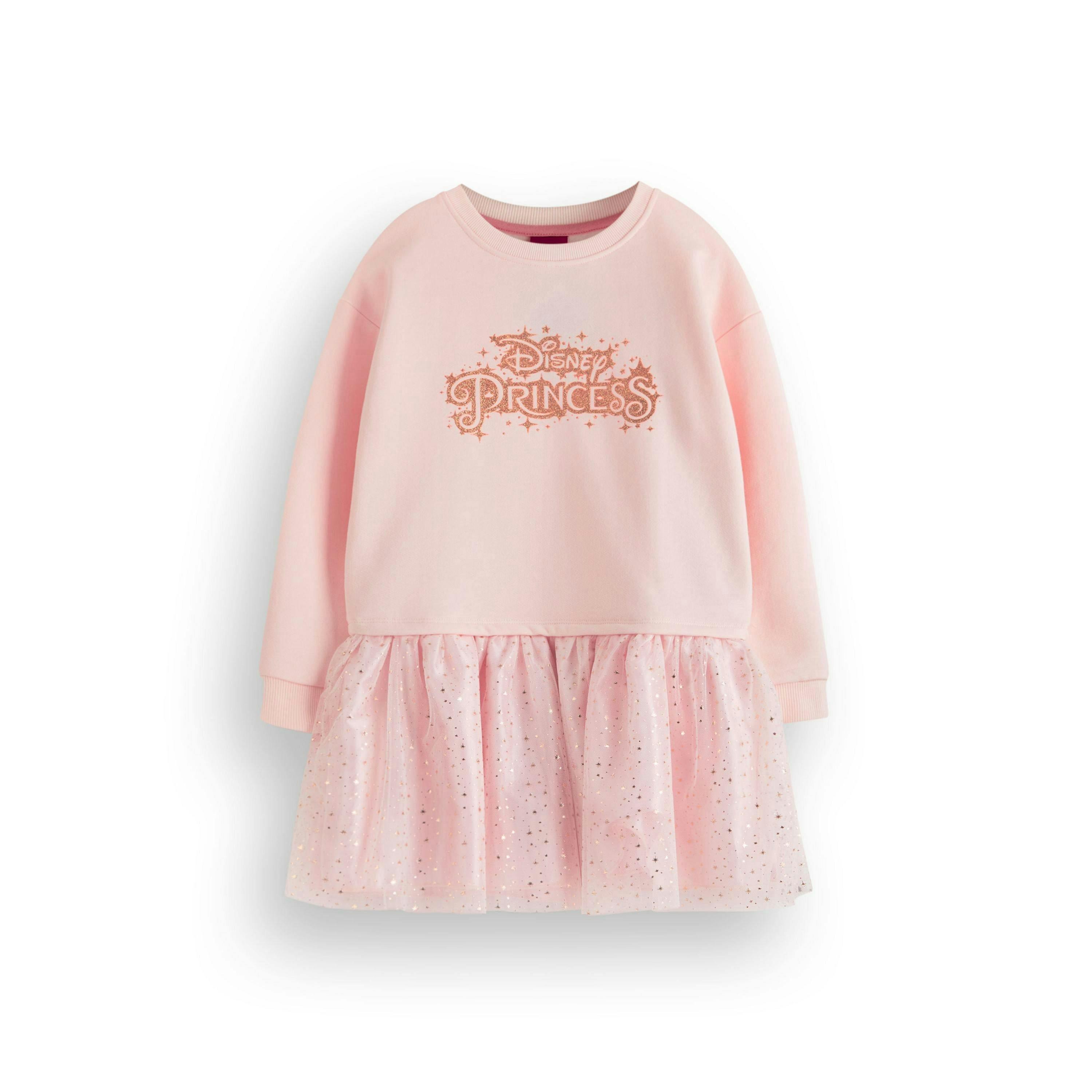 Disney Girls Pink Front Princess Print Dress by Vanilla Underground , view 1 of 6