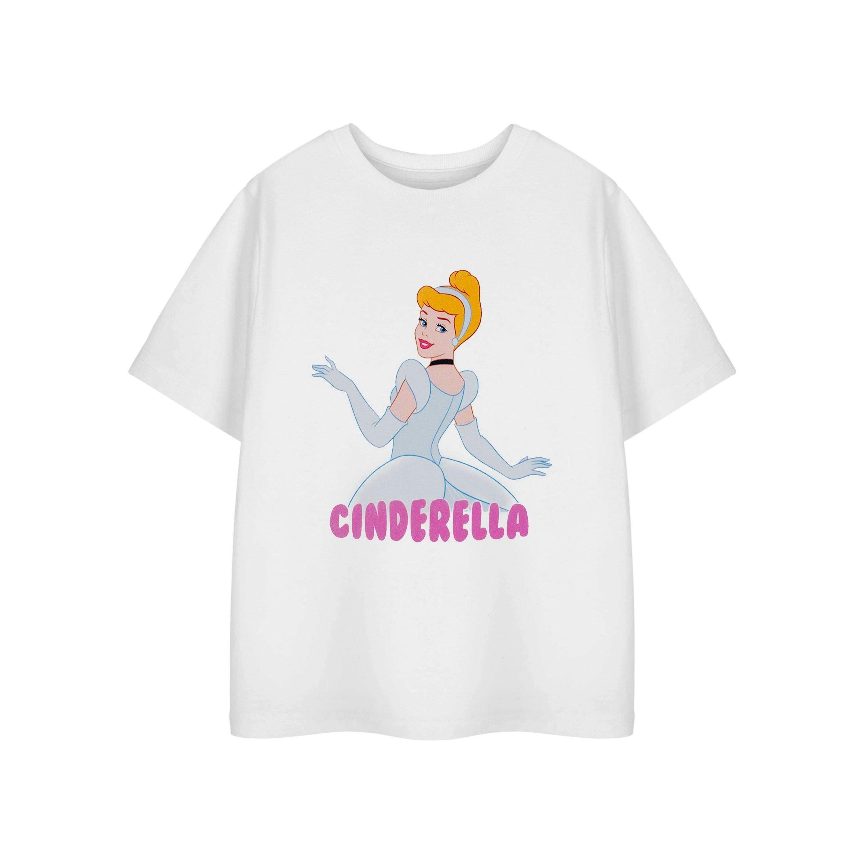 Disney Girls White Cinderella Short Sleeved T-Shirt by Vanilla Underground , view 1 of 5