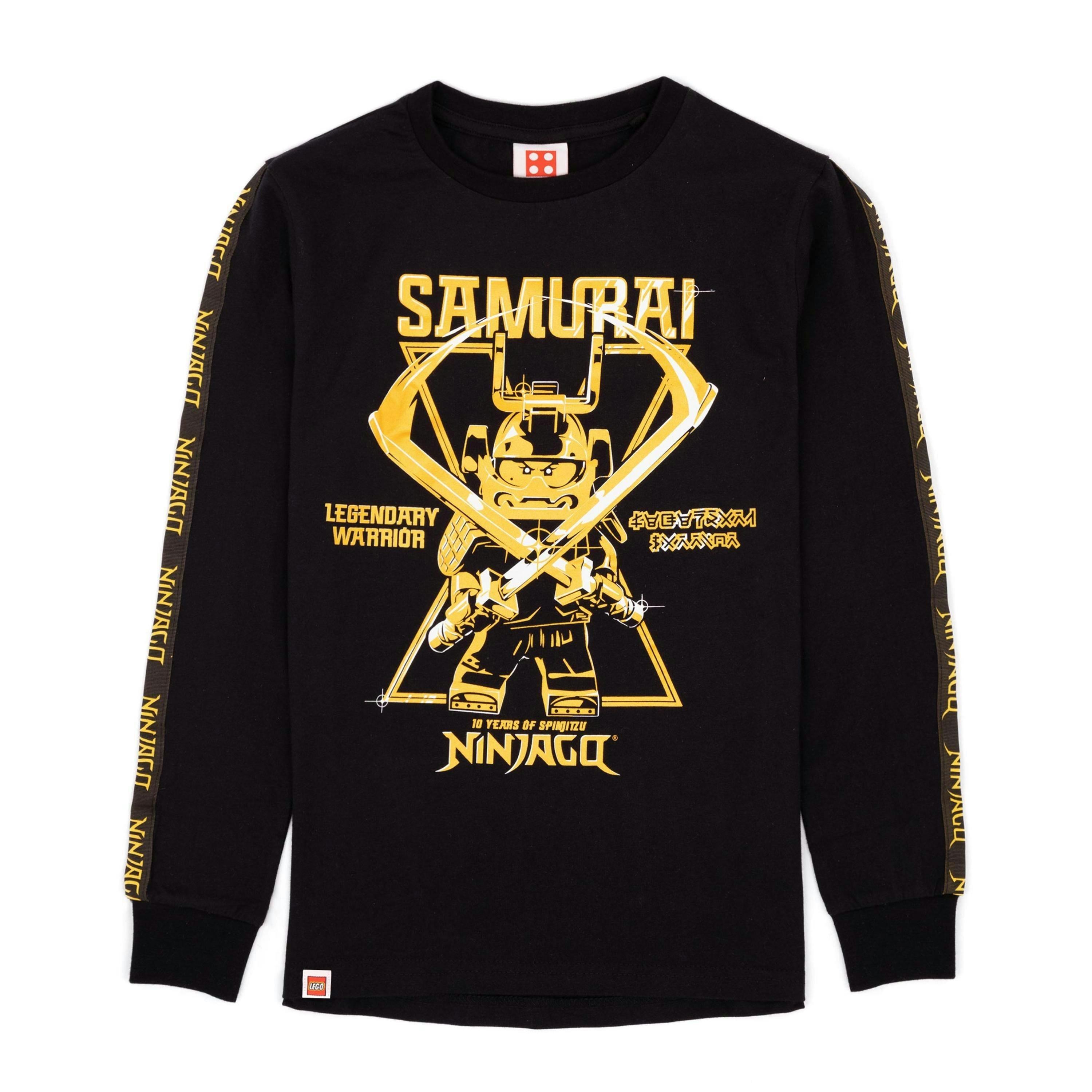 LEGO Boys Black Samurai Warrior Graphic Long Sleeved T-Shirt [dis] by Vanilla Underground , view 1 of 6