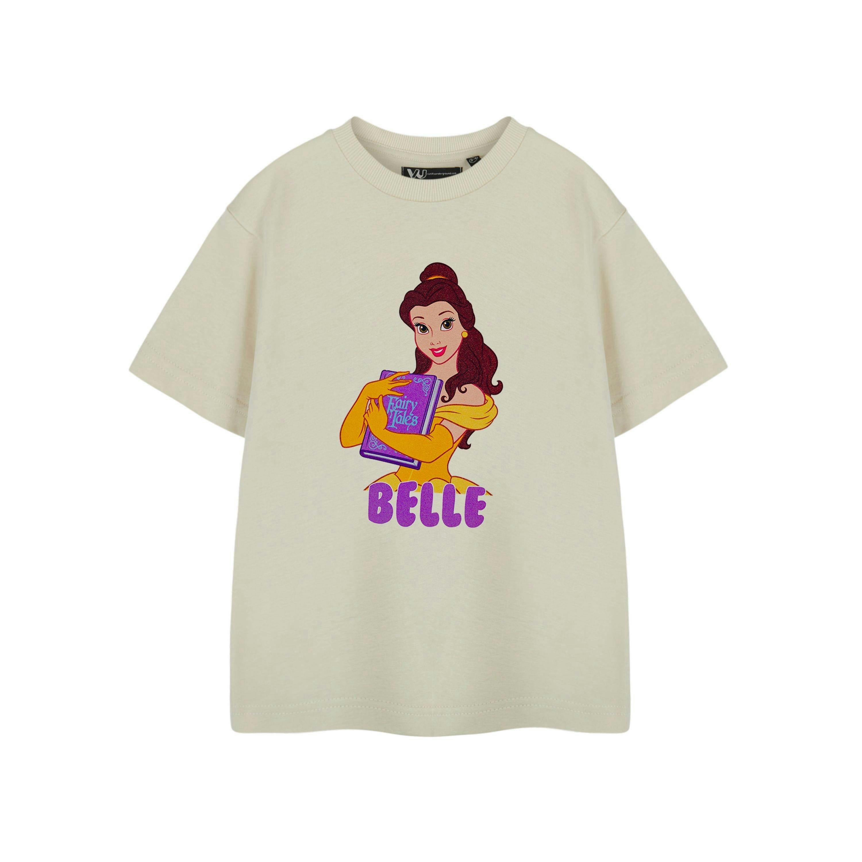 Disney Girls Beige Belle Short Sleeved T-Shirt by Vanilla Underground , view 1 of 6