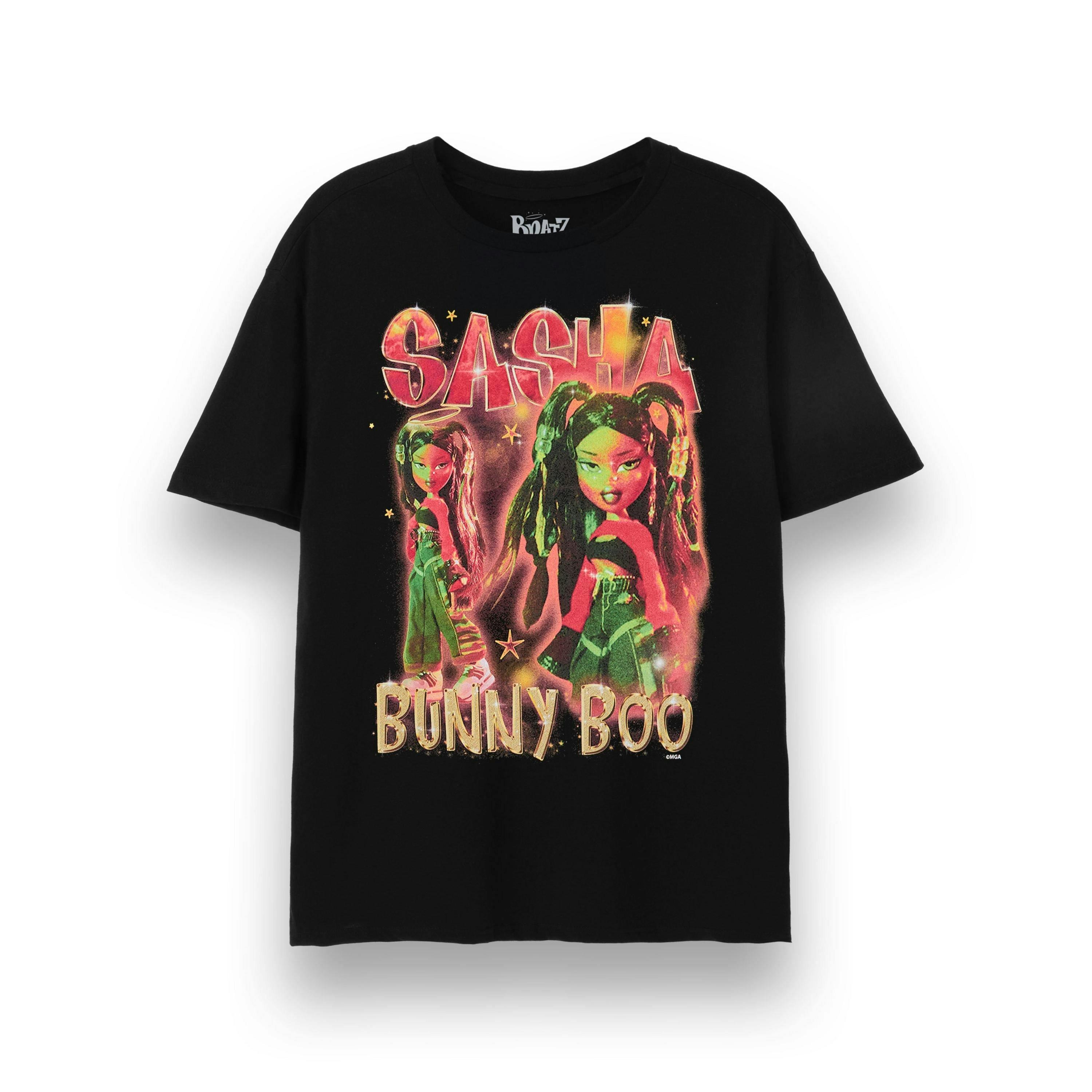 Bratz Womens Black Sasha Short Sleeved T-Shirt by Vanilla Underground , view 1 of 4